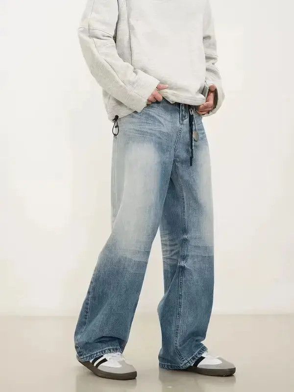 Vintage VIBE loose washed faded baggy gradient jeans Size US 32 / EU 48 - 2 Thumbnail