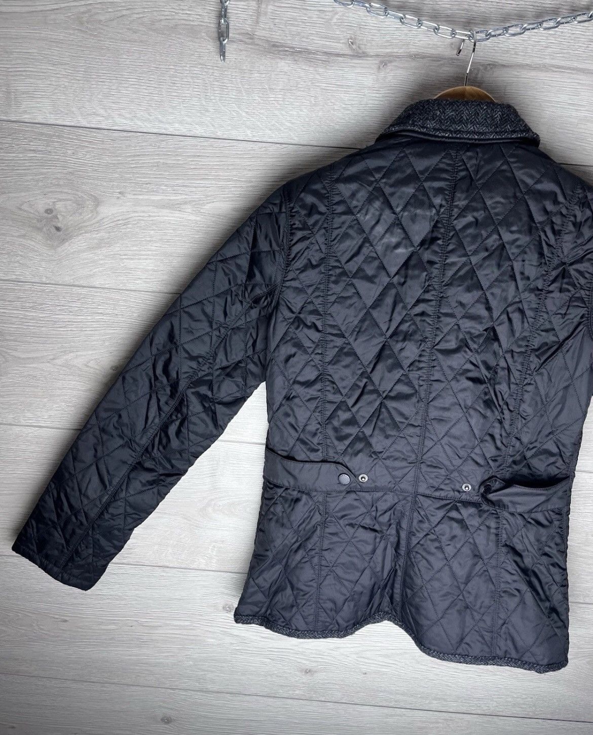 Barbour Women’s denim jacket Barbour size UK10 black outdoor Size M / US 6-8 / IT 42-44 - 7 Thumbnail