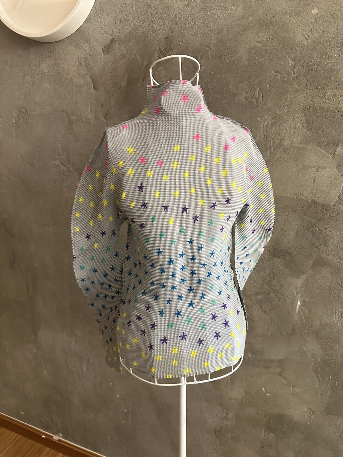 Homme Plisse Issey Miyake Pleat Please Issey Miyake Star Printed L/S Shirt Size US M / EU 48-50 / 2 - 5 Thumbnail