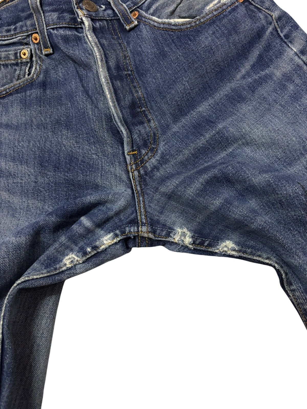 Levi's Vtg 90s Levis 501 Distressed Jeans Size US 26 / EU 42 - 5 Thumbnail