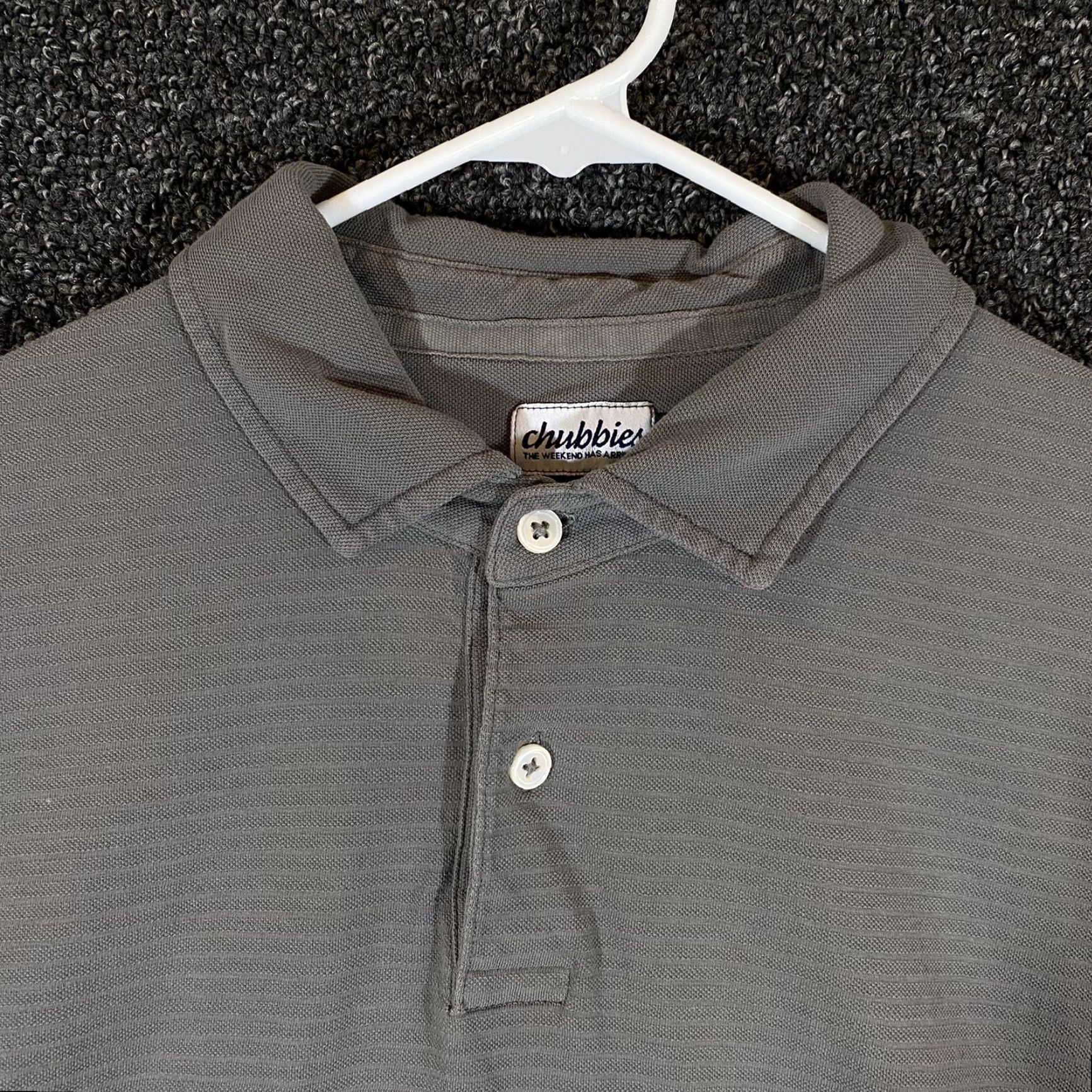 Chubbies VINTAGE Chubbies Polo Shirt Mens XL Gray Casual Golf Short Sleeve Performance Size US XL / EU 56 / 4 - 2 Thumbnail