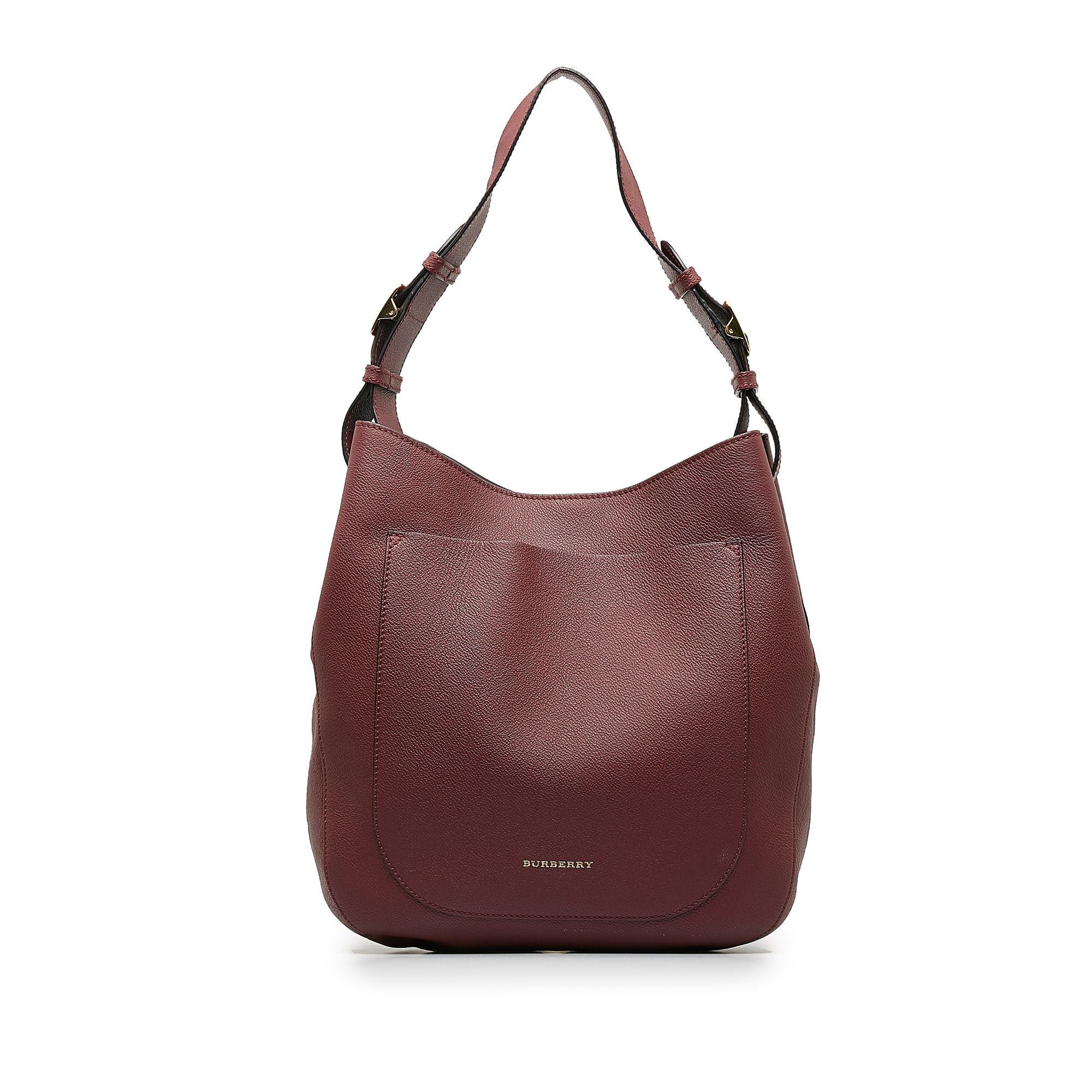 image of Burberry Elmstone Shoulder Bag in Purple, Women's
