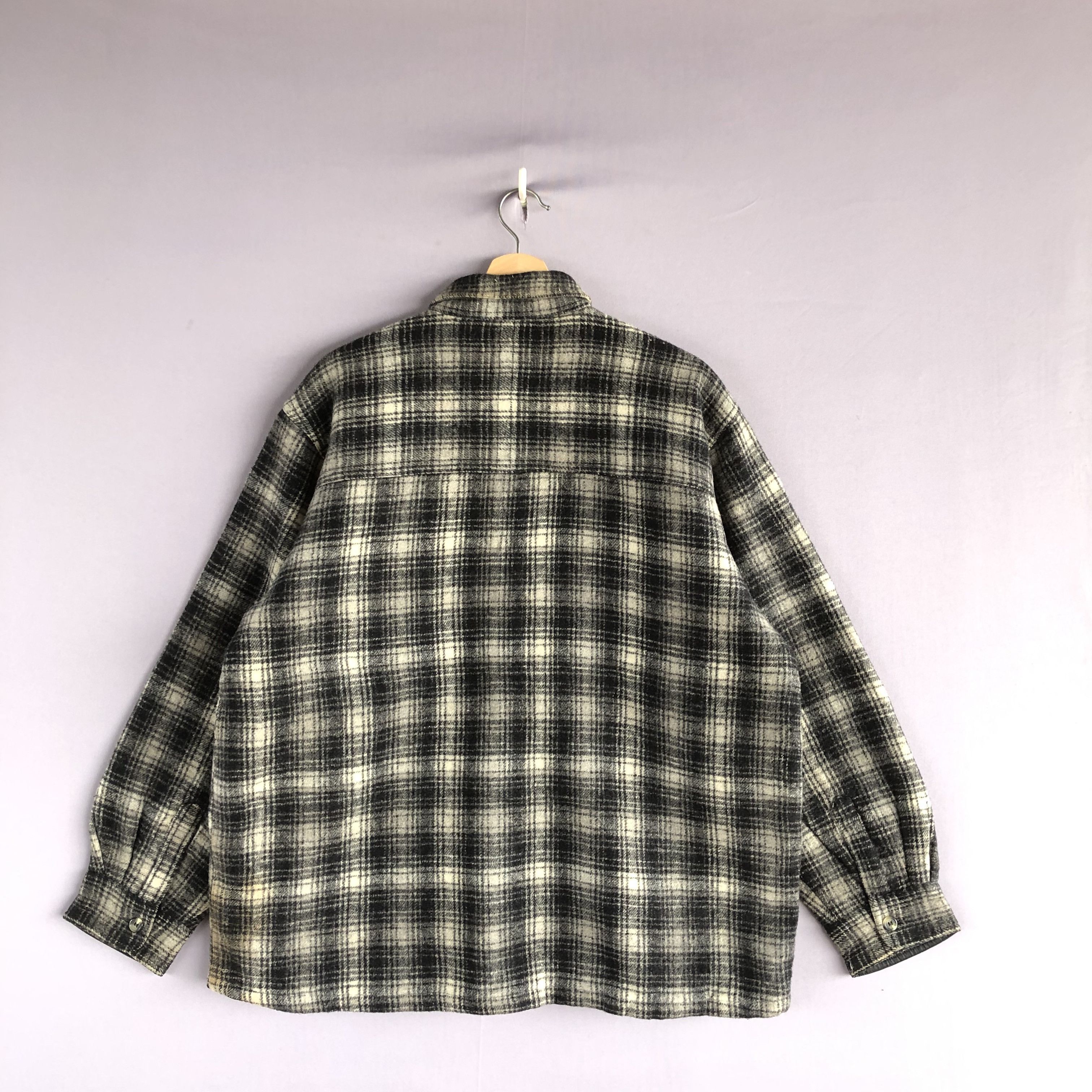 Japanese Brand × Vintage Vintage Polo Country Wool Jacket Shirts Tartan Button Ups Size US L / EU 52-54 / 3 - 2 Thumbnail