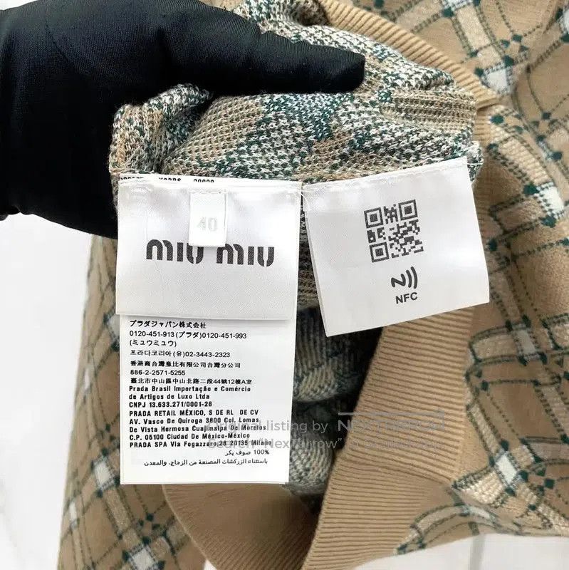 Miu Miu Miu Miu Brown Wool Long Sleeve Sweater . Size M / US 6-8 / IT 42-44 - 7 Thumbnail