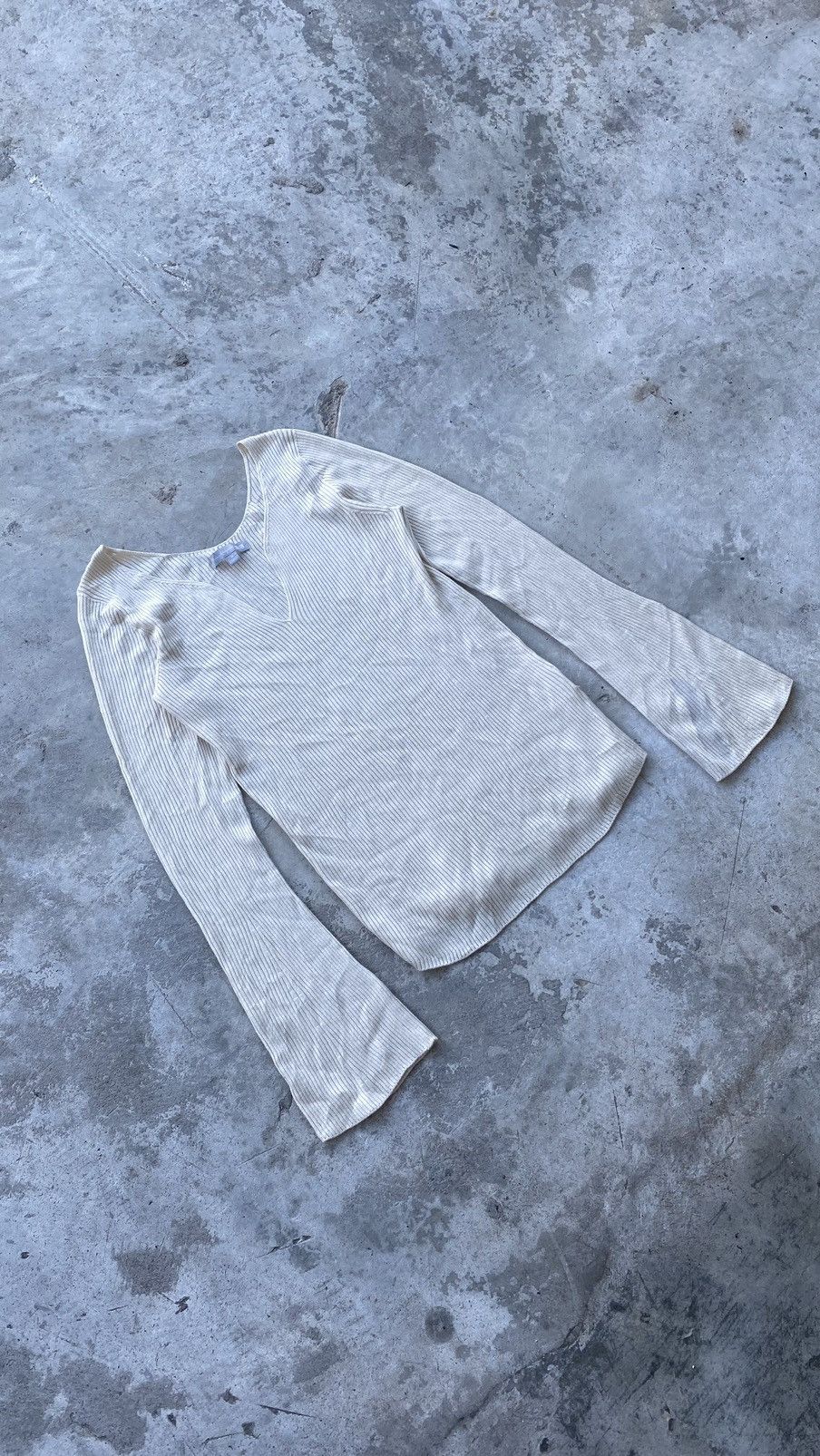 Japanese Brand 🚨FINAL DROP🚨pleated Knit Longsleeve shirt designer Size M / US 6-8 / IT 42-44 - 3 Thumbnail
