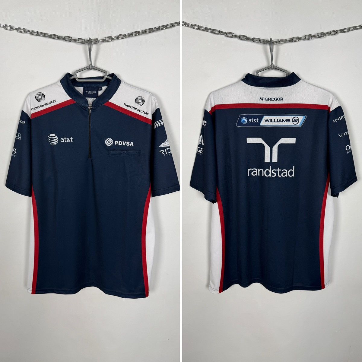 McGregor Formula 1 McGregor Racing 1/4 Zip T-Shirt Williams F1 XXL Size US XXL / EU 58 / 5 - 1 Thumbnail