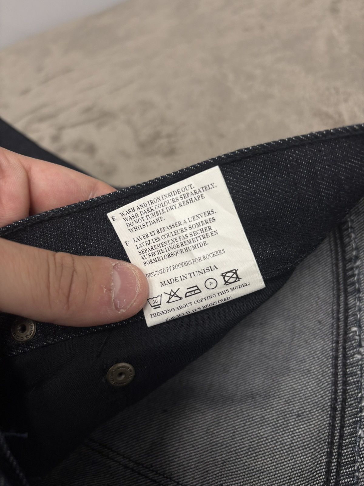 April 77 April 77 guitarist jeans raw denim blue Size 33 Size US 33 - 8 Thumbnail