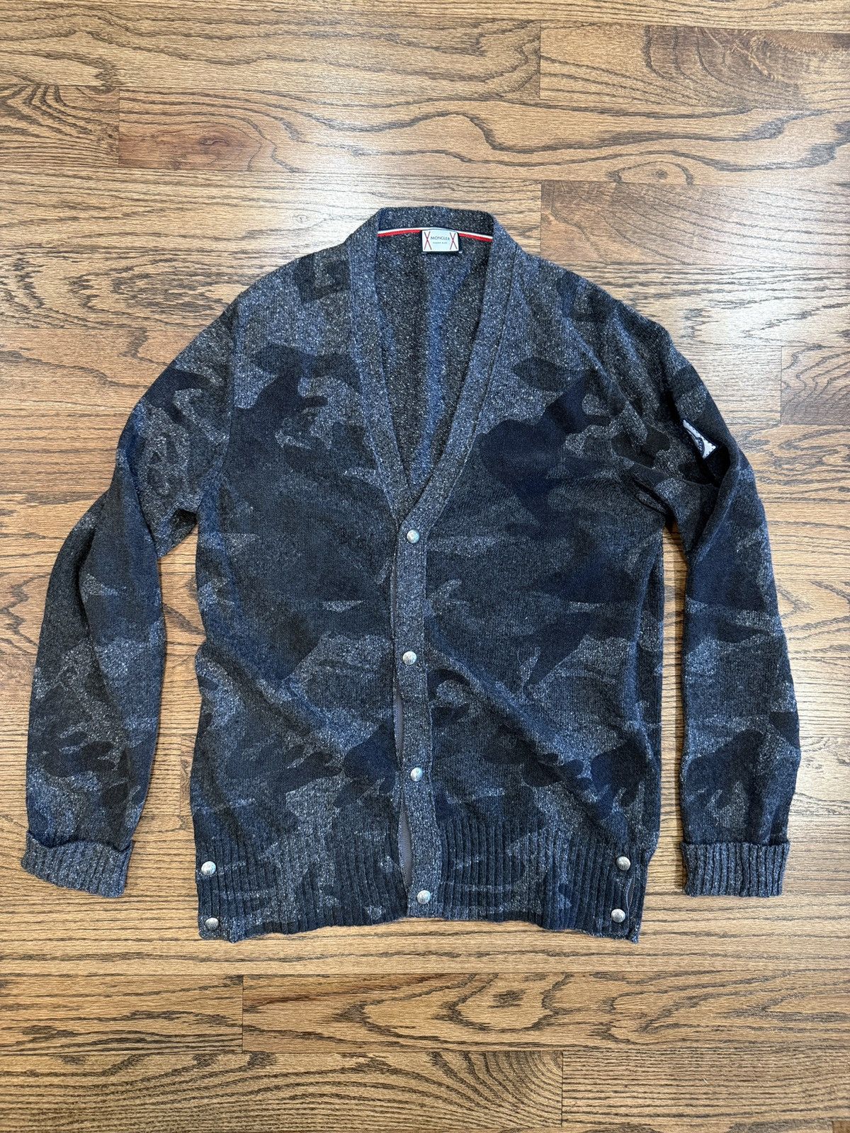Moncler Moncler Maglione Tricot Camo Cardigan Size US L / EU 52-54 / 3 - 1 Thumbnail