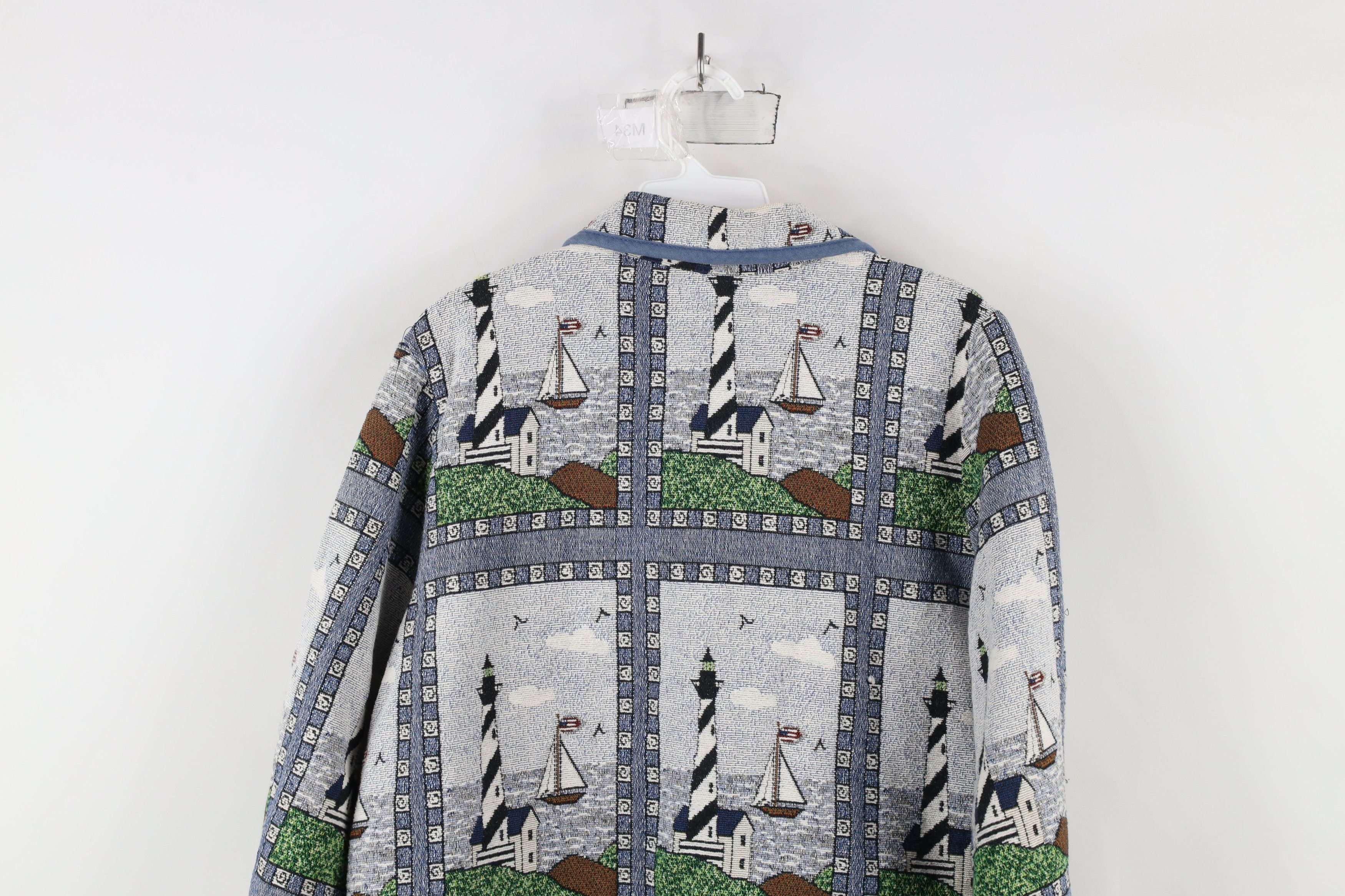 Vintage Vintage 90s Streetwear All Over Print Tapestry Jacket Size M / US 6-8 / IT 42-44 - 10 Thumbnail