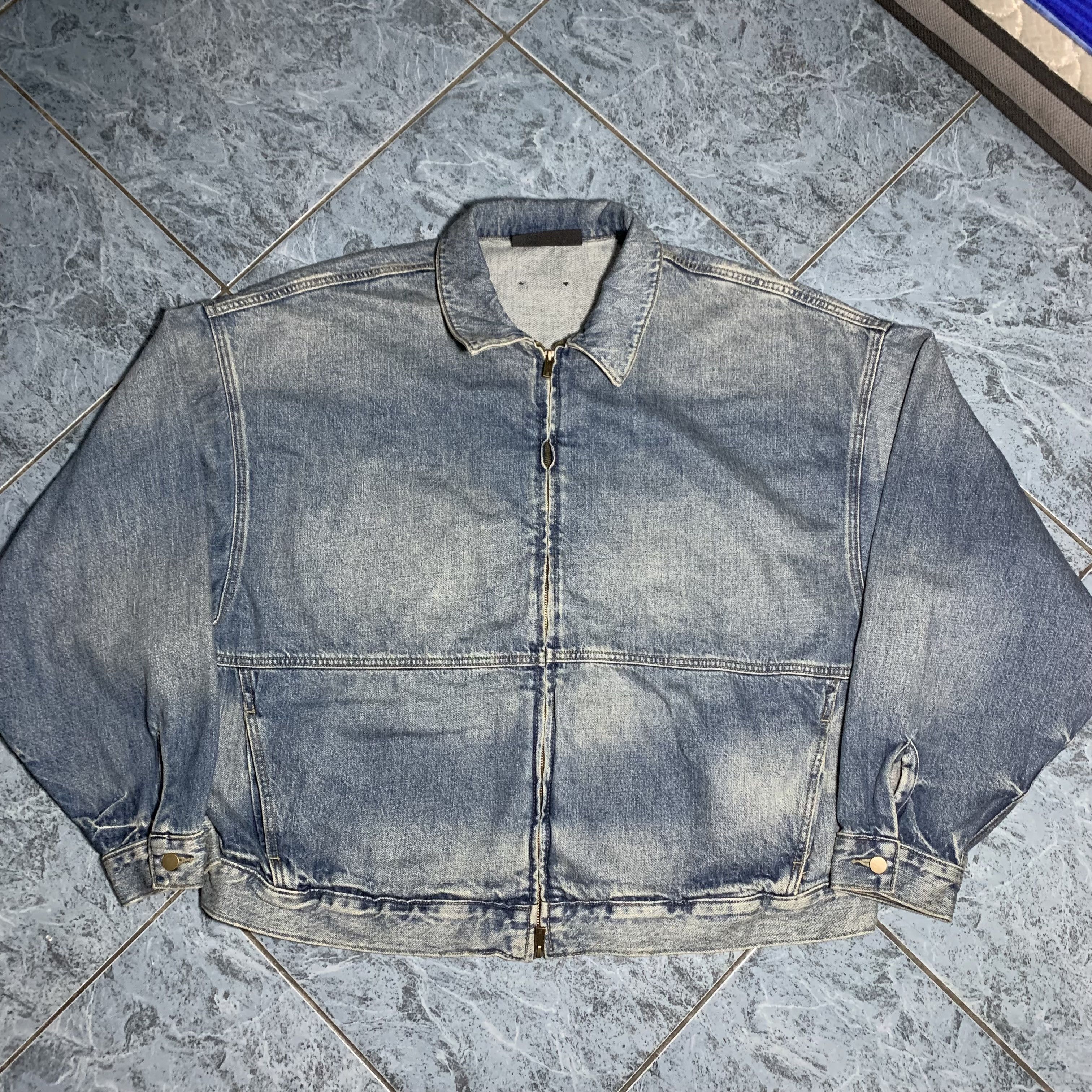 Fear of God Fear of god essentials denim trucker jacket Size US L / EU 52-54 / 3 - 1 Thumbnail