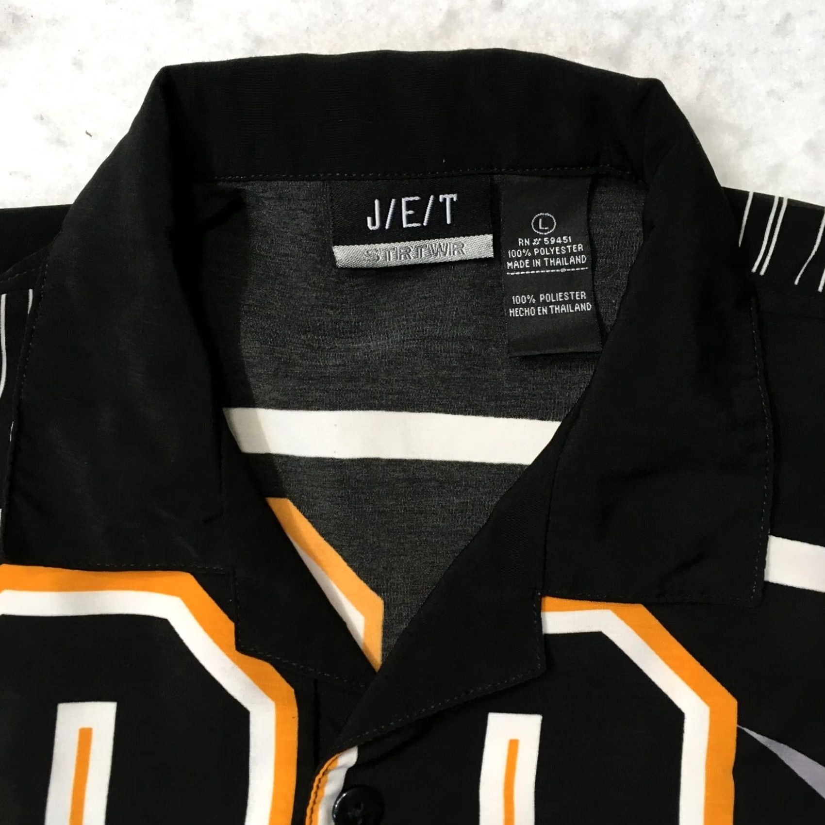 NASCAR j/e/t Racing Mens L Button up Shirt Black Graphic Screaming muscle cars 09 nascar Size US L / EU 52-54 / 3 - 2 Thumbnail
