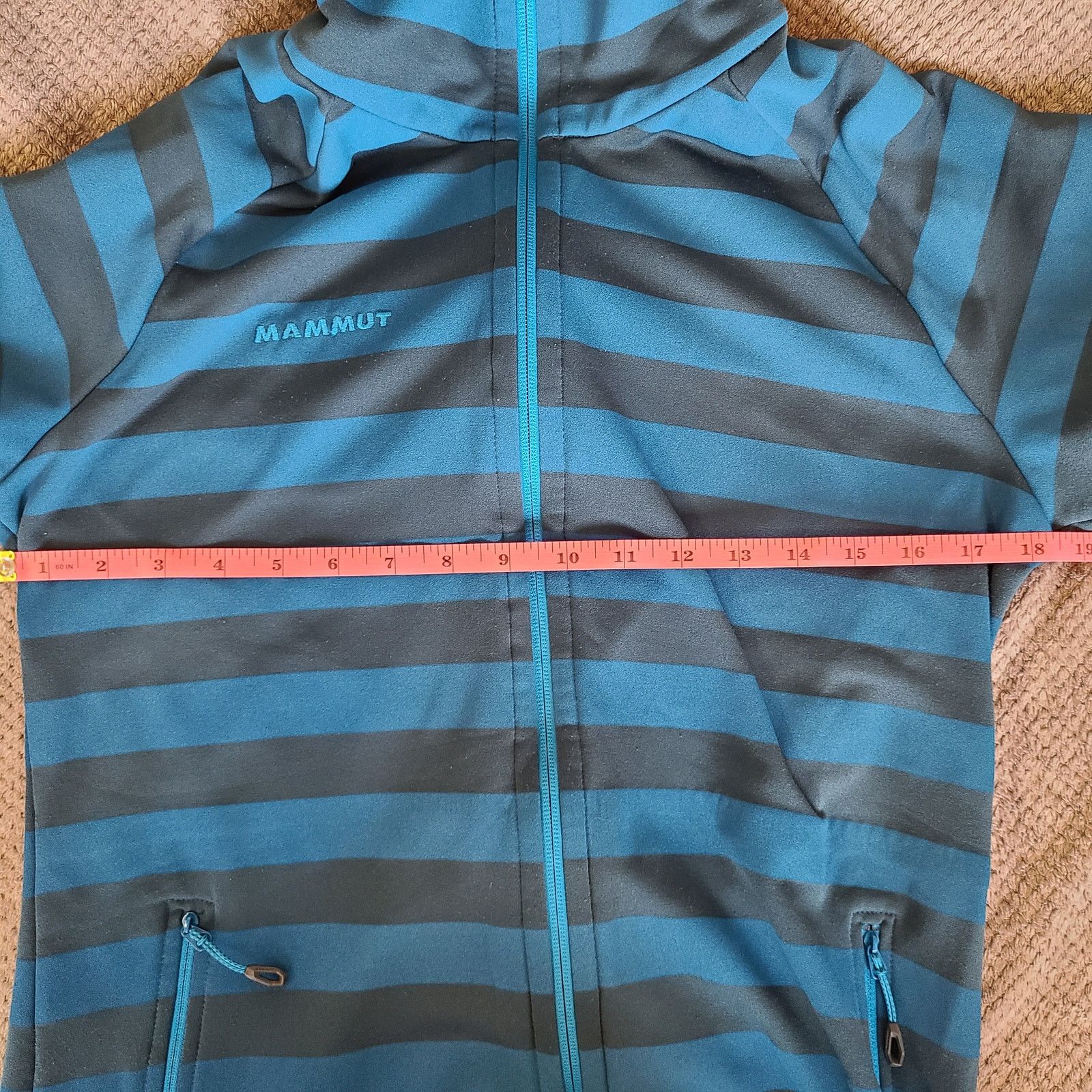 Mammut Mammut Blue & Navy Striped Turtleneck Jacket L, Women's Size L / US 10 / IT 46 - 19 Thumbnail