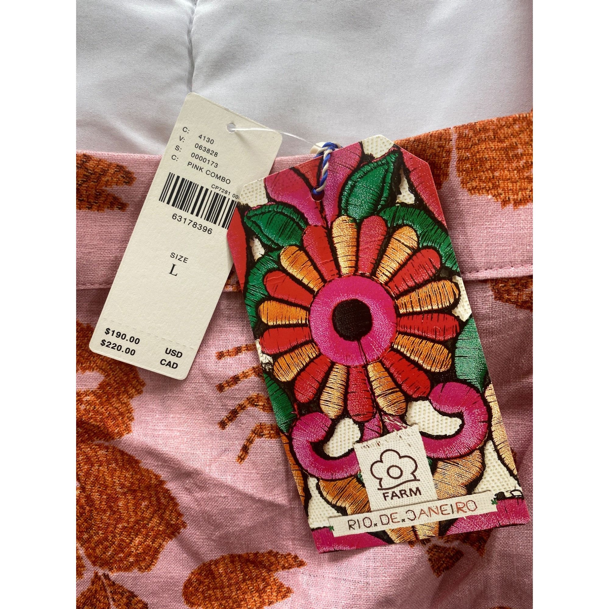 Farm Rio NWT Farm Rio Lobster Floral Mini Dress w/ pockets Large MSRP Size L / US 10 / IT 46 - 5 Thumbnail