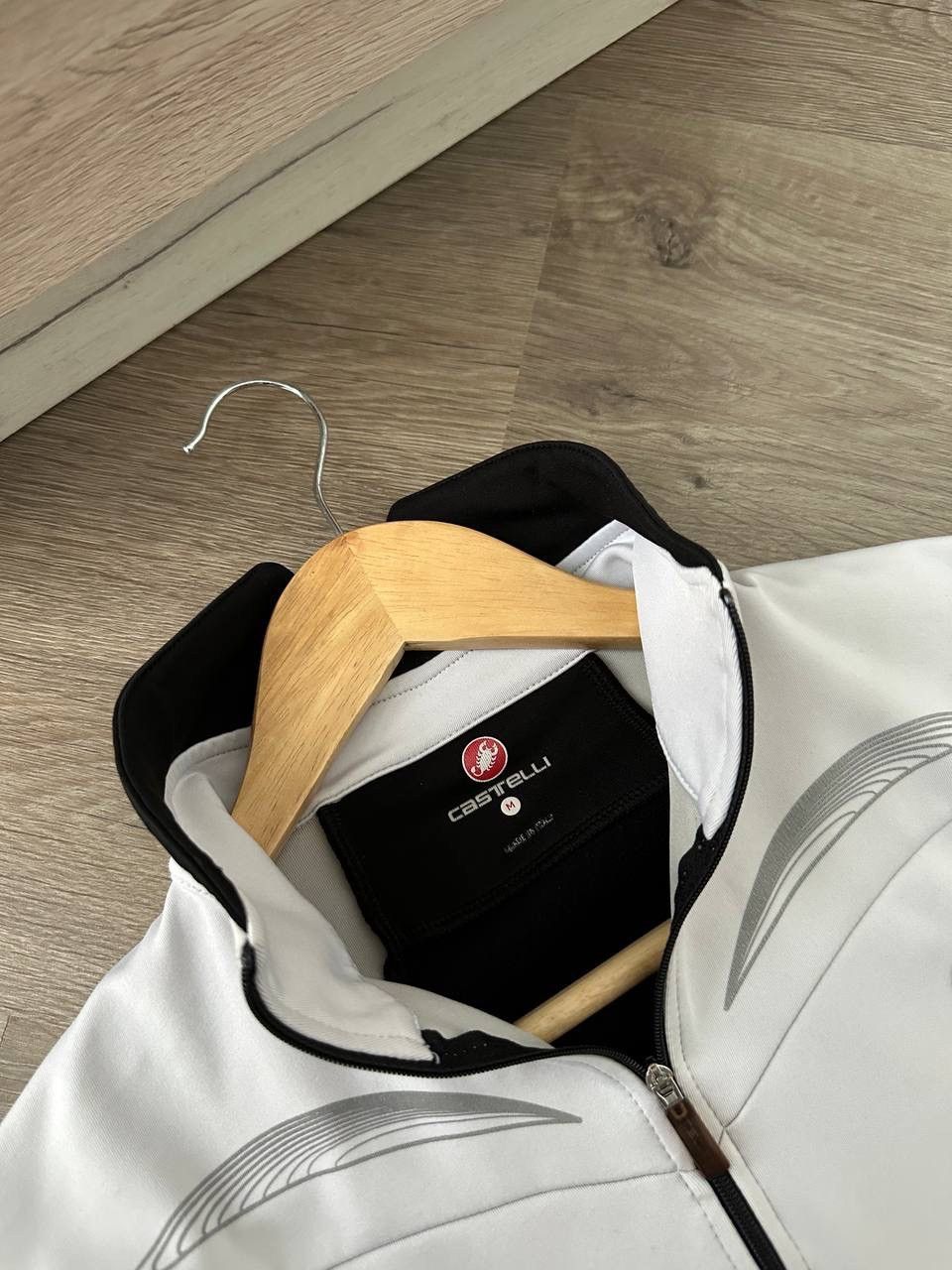 Japanese Brand × Vintage Vintage Castelli Full Zip Hoodie Stretch Pockets Logo Size M / US 6-8 / IT 42-44 - 15 Thumbnail