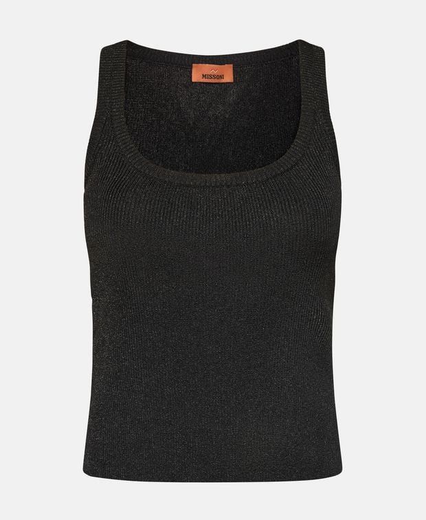 Ribbed Tank Top in Brown, Women's (Size Xxs)