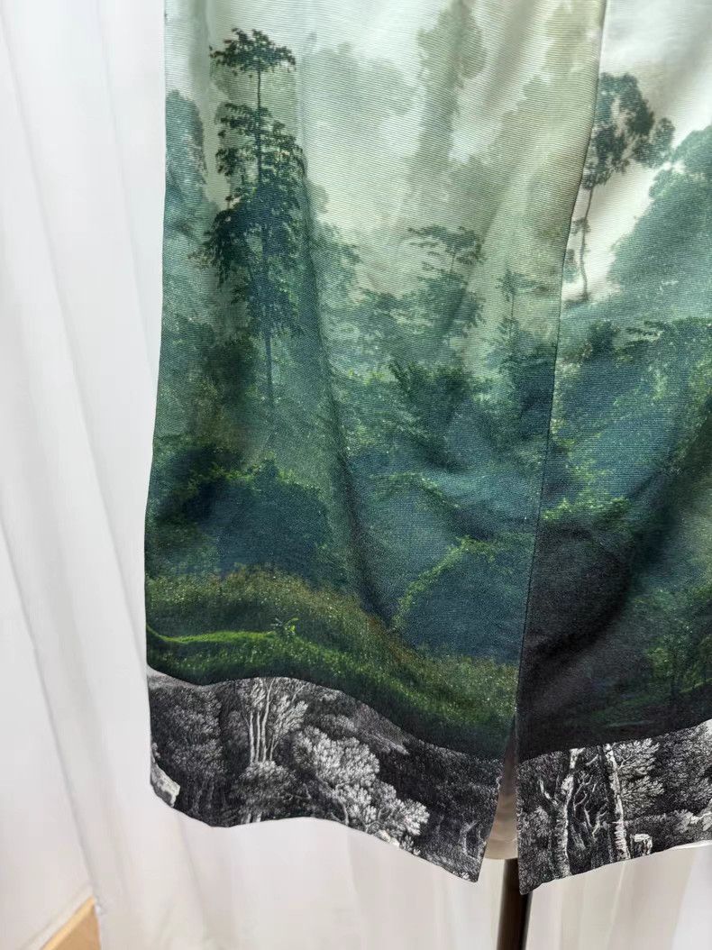 Dries Van Noten Dries Van Noten 12SS Landscape Forest Skirt K20 Size 26" / US 2 / IT 38 - 3 Thumbnail