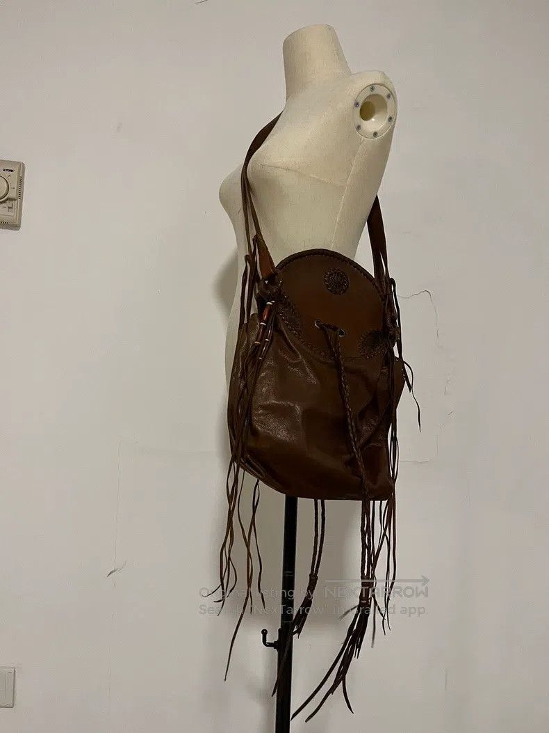 Share Spirit Homme share spirit Crossbody bag with fringes Size ONE SIZE - 1 Thumbnail