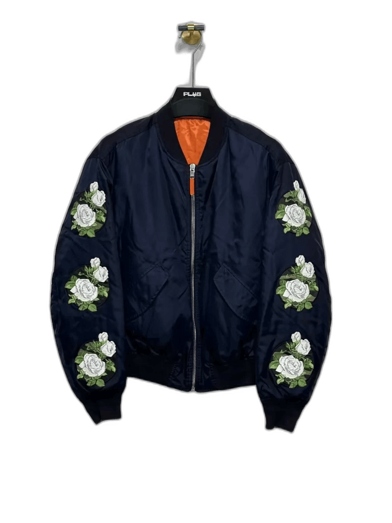 Dior Dior Navy Embroidered Bomber Jacket-2505 Size US L / EU 52-54 / 3 - 1 Thumbnail