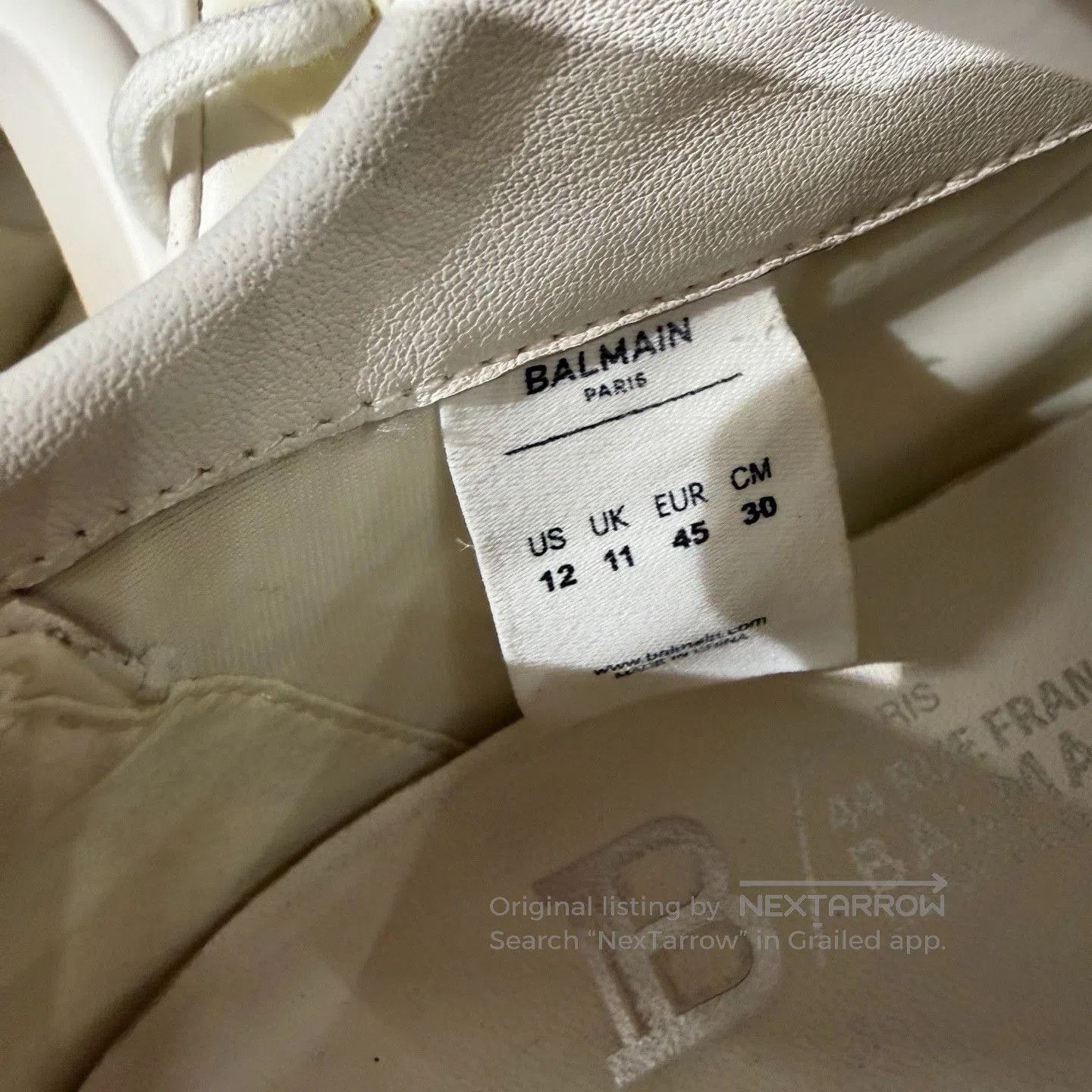 Balmain BALMAIN Small Logo Platform Sneakers. Size US 11 / EU 44 - 7 Thumbnail