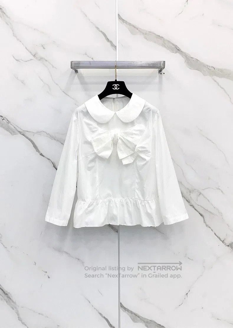 Comme des Garcons Comme Des Garcons White Peter Pan collar shirt Size M / US 6-8 / IT 42-44 - 1 Thumbnail
