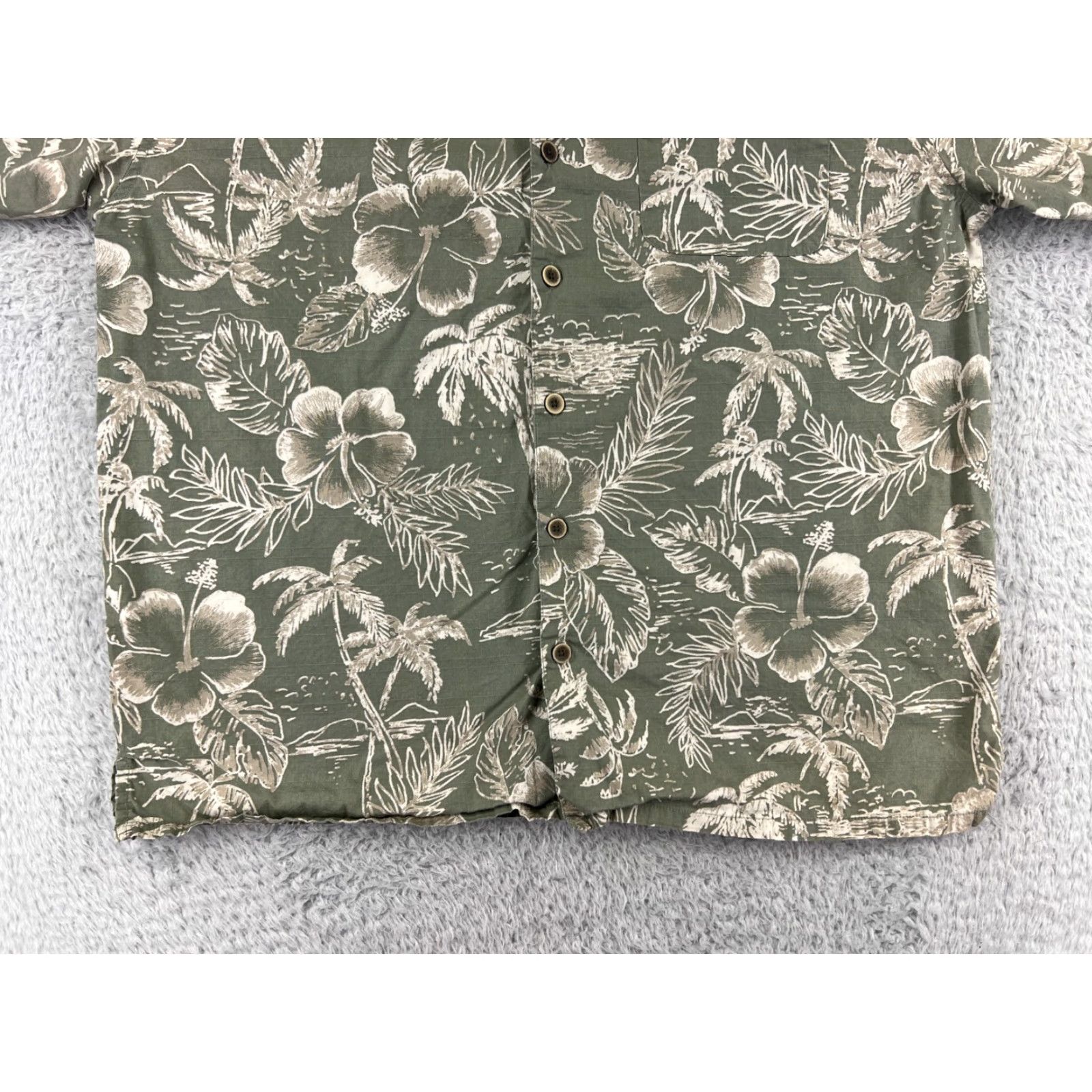 Ocean Pacific Ocean Pacific Shirt Men XL Green Beach Hawaiian Button-Up Size US XL / EU 56 / 4 - 5 Thumbnail