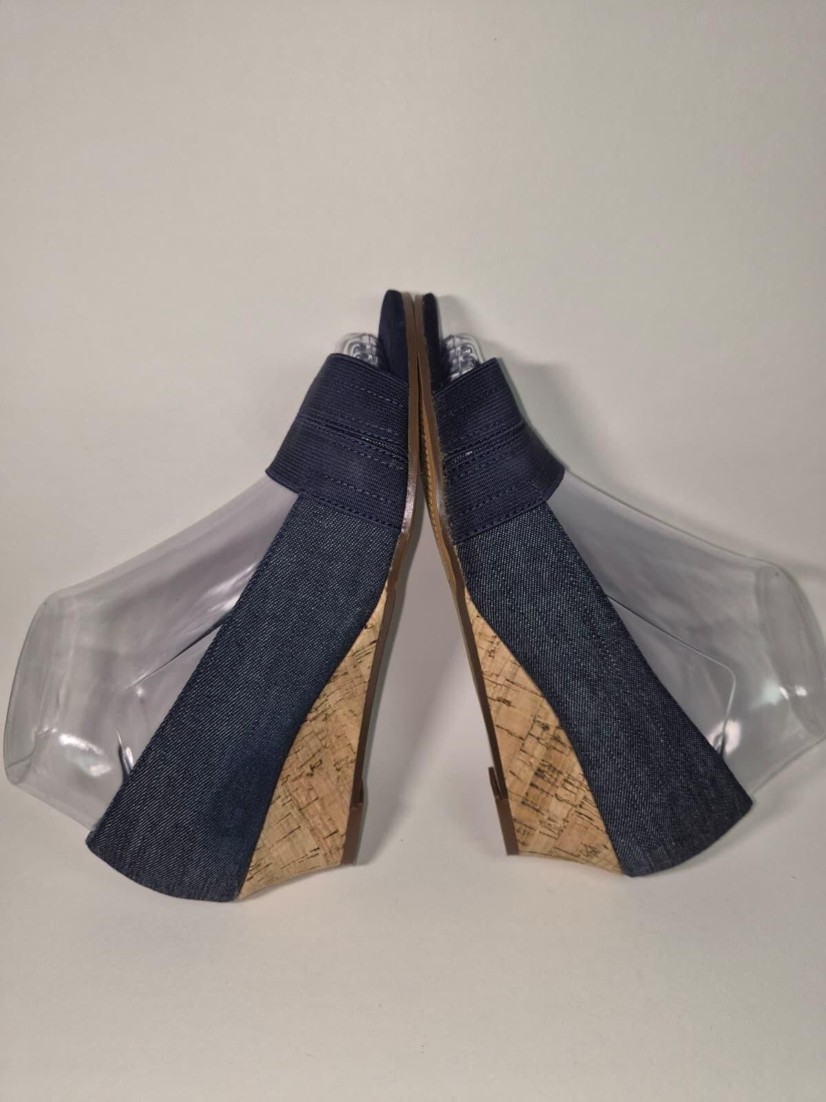 Other COACH AND FOUR Sz.6.5 Blue Wedged Canva Tweed Vintage Luxury Size US 9.5 / IT 39.5 - 3 Thumbnail