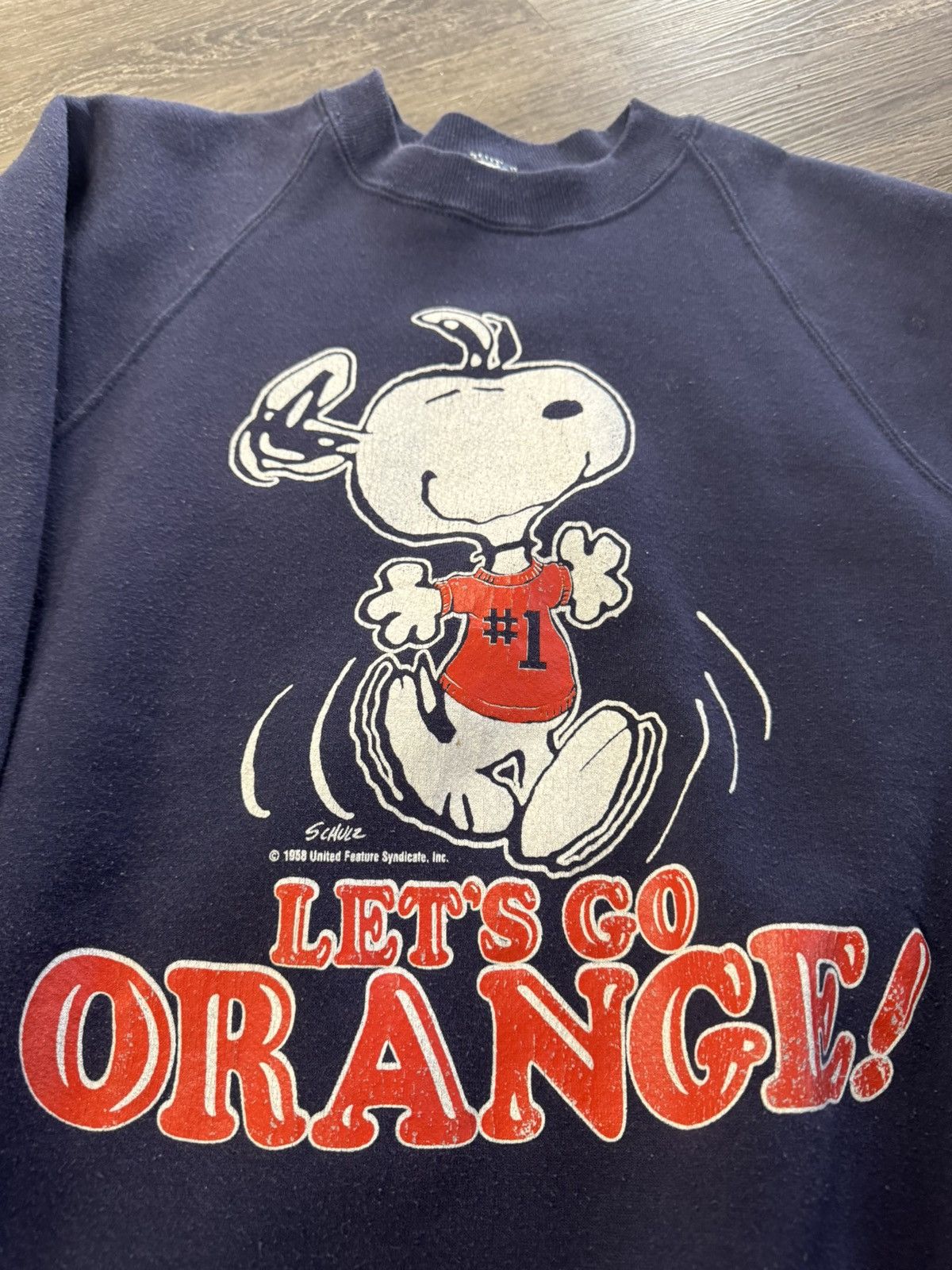 Vintage Vintage 80s Snoopy Syracuse Orange College Crewneck Size US M / EU 48-50 / 2 - 2 Thumbnail