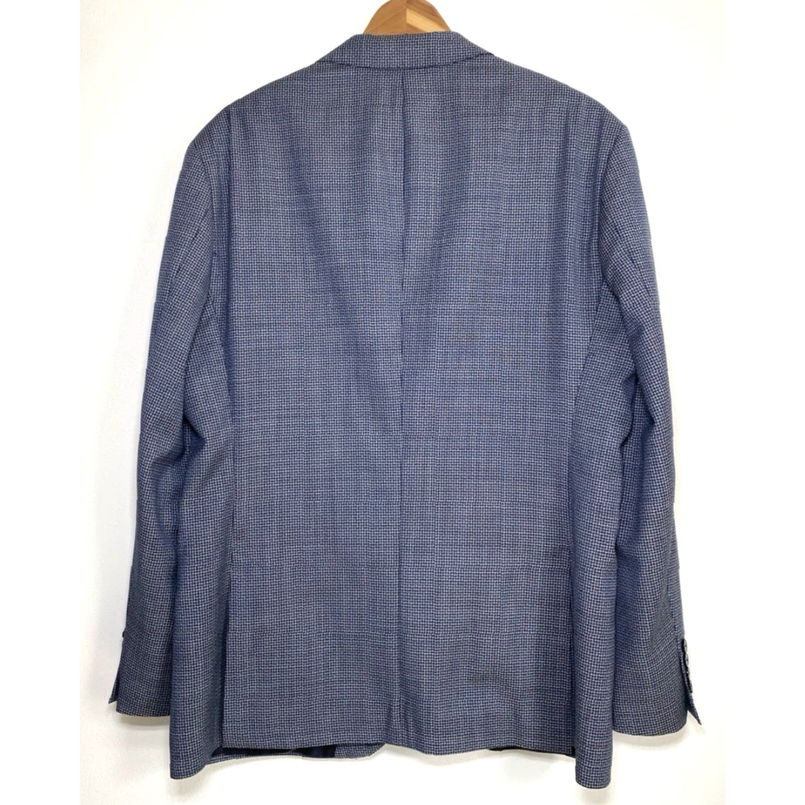 Hugo Boss HUGO BOSS Sport Coat Jacket Blue Grey 44R Wool Single-Breasted Four-Button Regular Fit Men's Jacket Size US S / EU 44-46 / 1 - 2 Thumbnail
