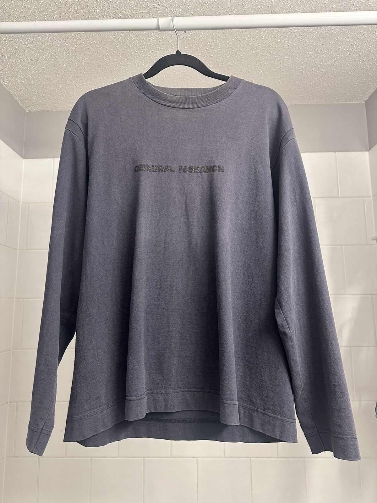 image of General Research Longsleeve in Dark Blue, Men's (Size Medium)