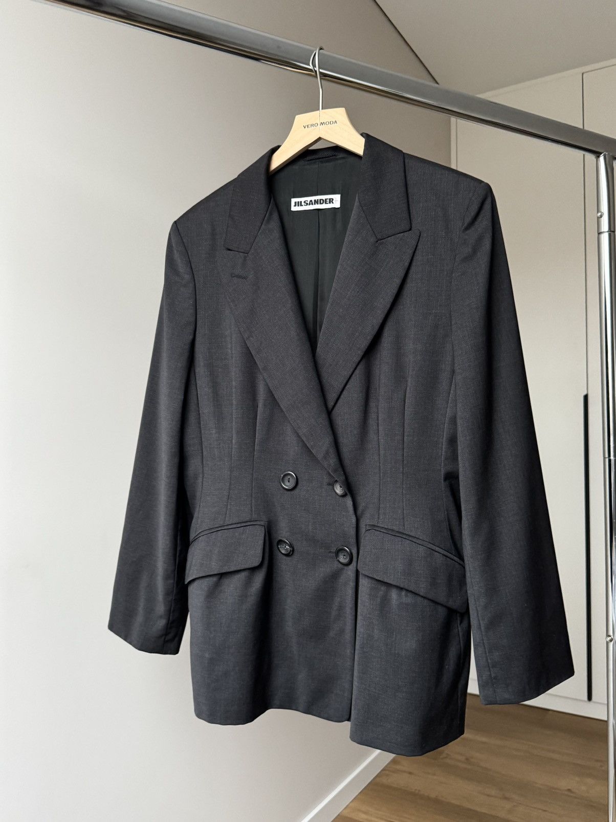 Jil Sander Jil Sander 100% wool blazer Size L / US 10 / IT 46 - 1 Thumbnail