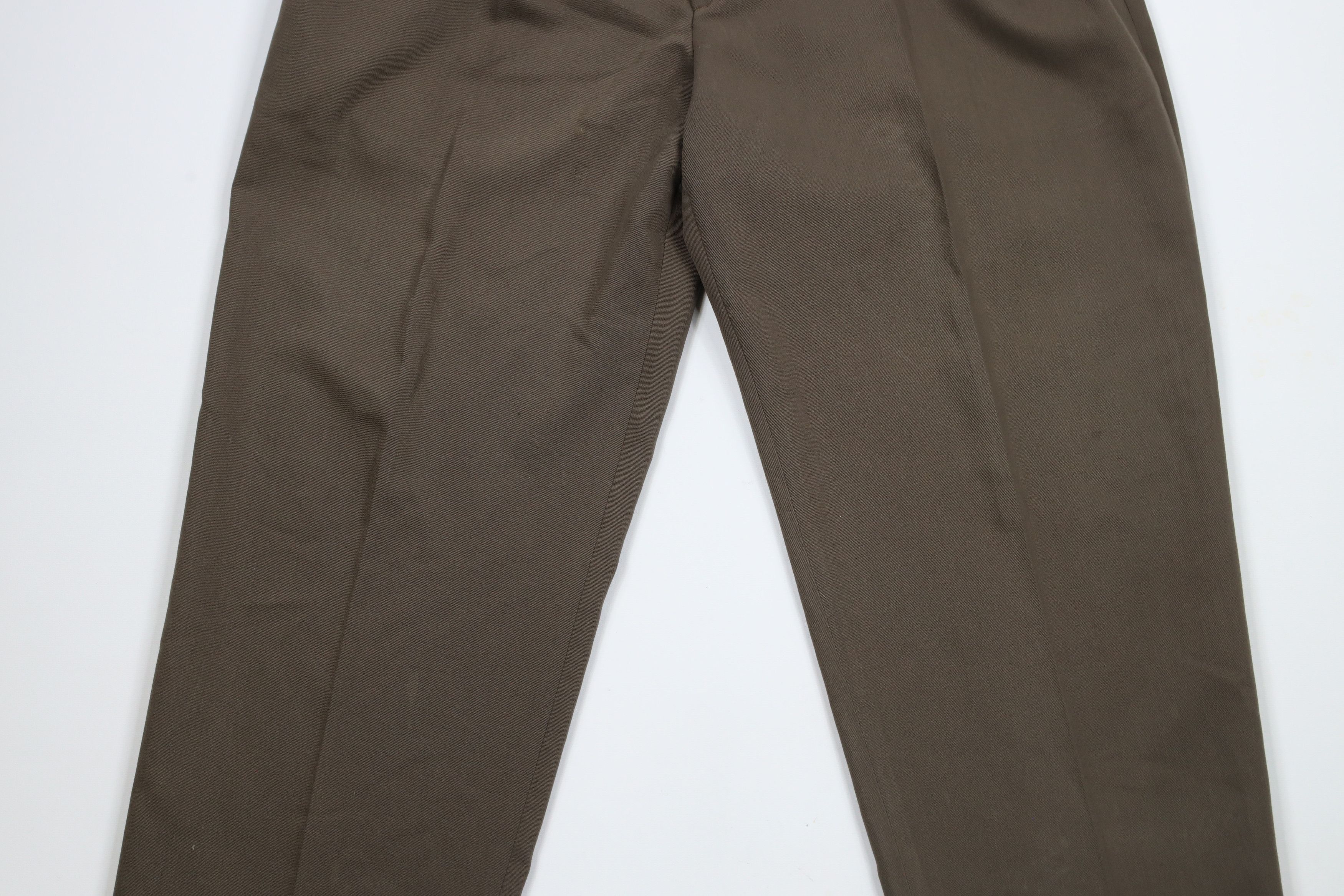 Levi's × Vintage Vintage 90s Levis Rayon Blend Wide Leg Chino Pants Brown USA Size US 36 / EU 52 - 3 Thumbnail