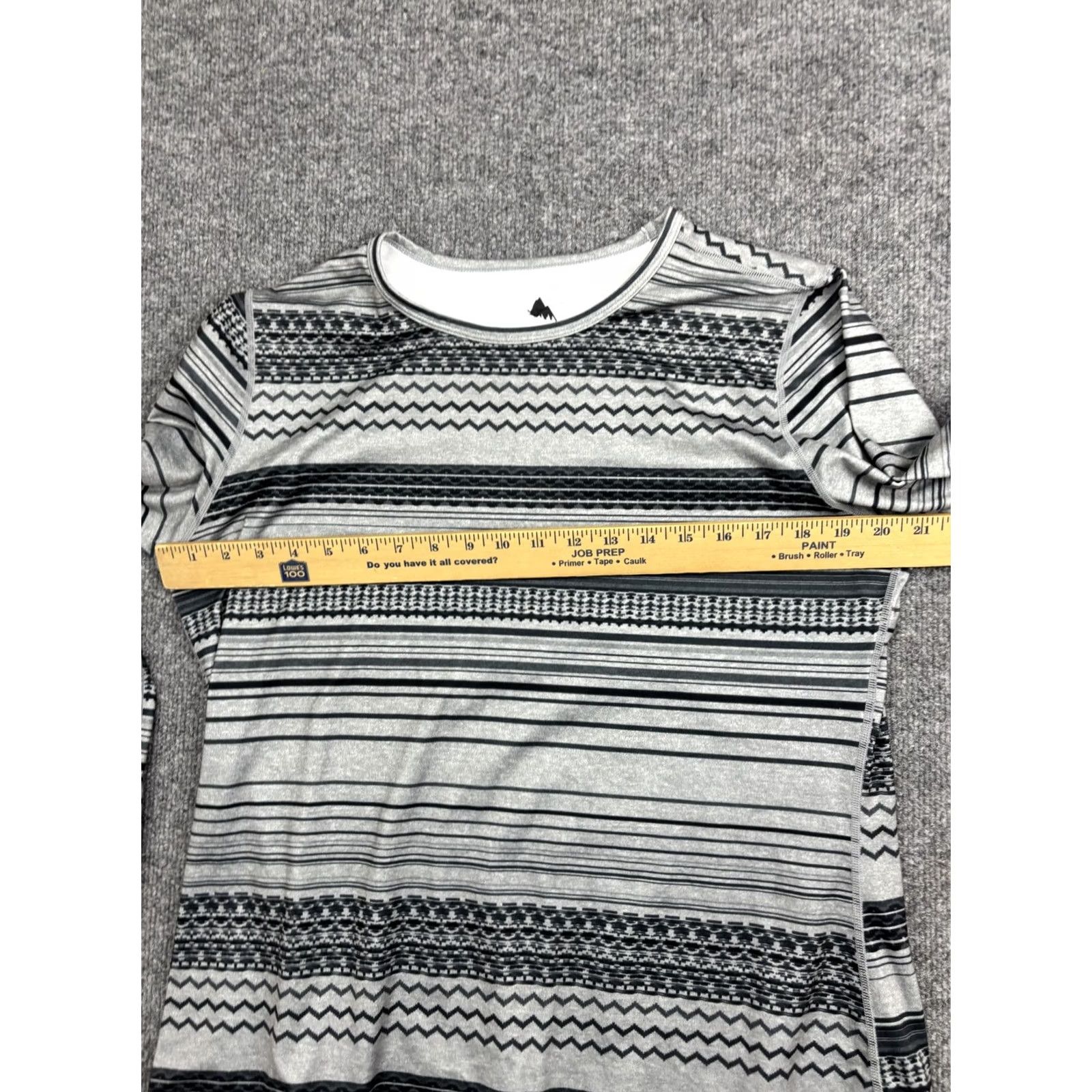 Burton Burton Shirt Womens XL Gray Striped DRYRIDE Base Layer Ski Top Long Sleeve Crew Neck Size XL / US 12-14 / IT 48-50 - 5 Thumbnail