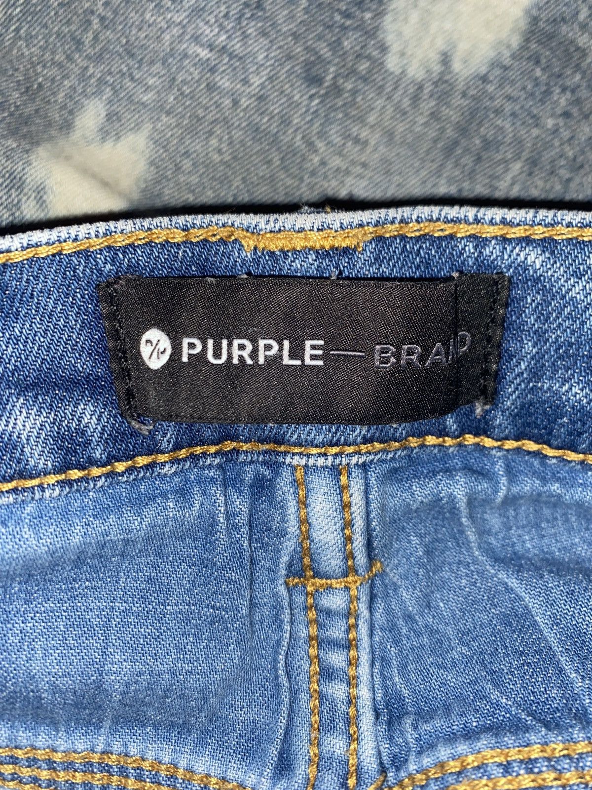 Purple Brand Blue with a foggy white purple jeans Size US 31 - 3 Thumbnail