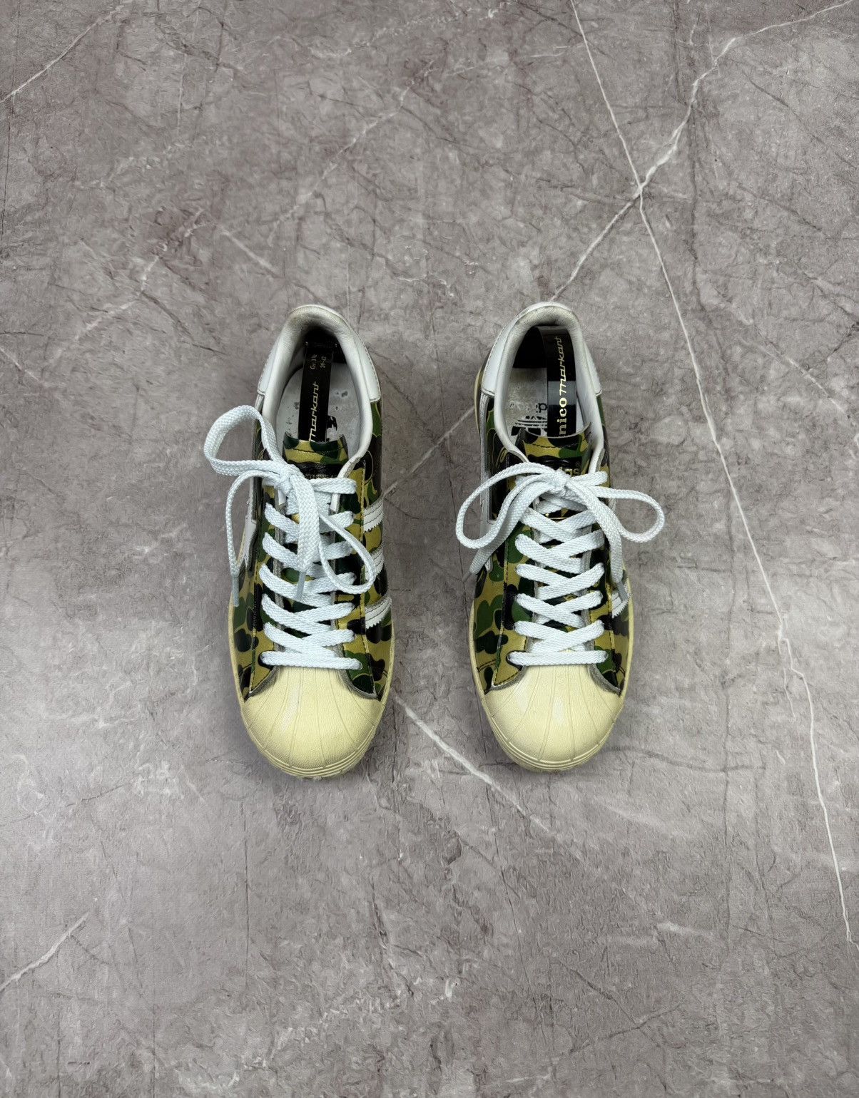 Adidas × Bape Adidas Superstar Bape ABC Camo Green A Bathing Ape Size Size US 6 / IT 36 - 4 Thumbnail