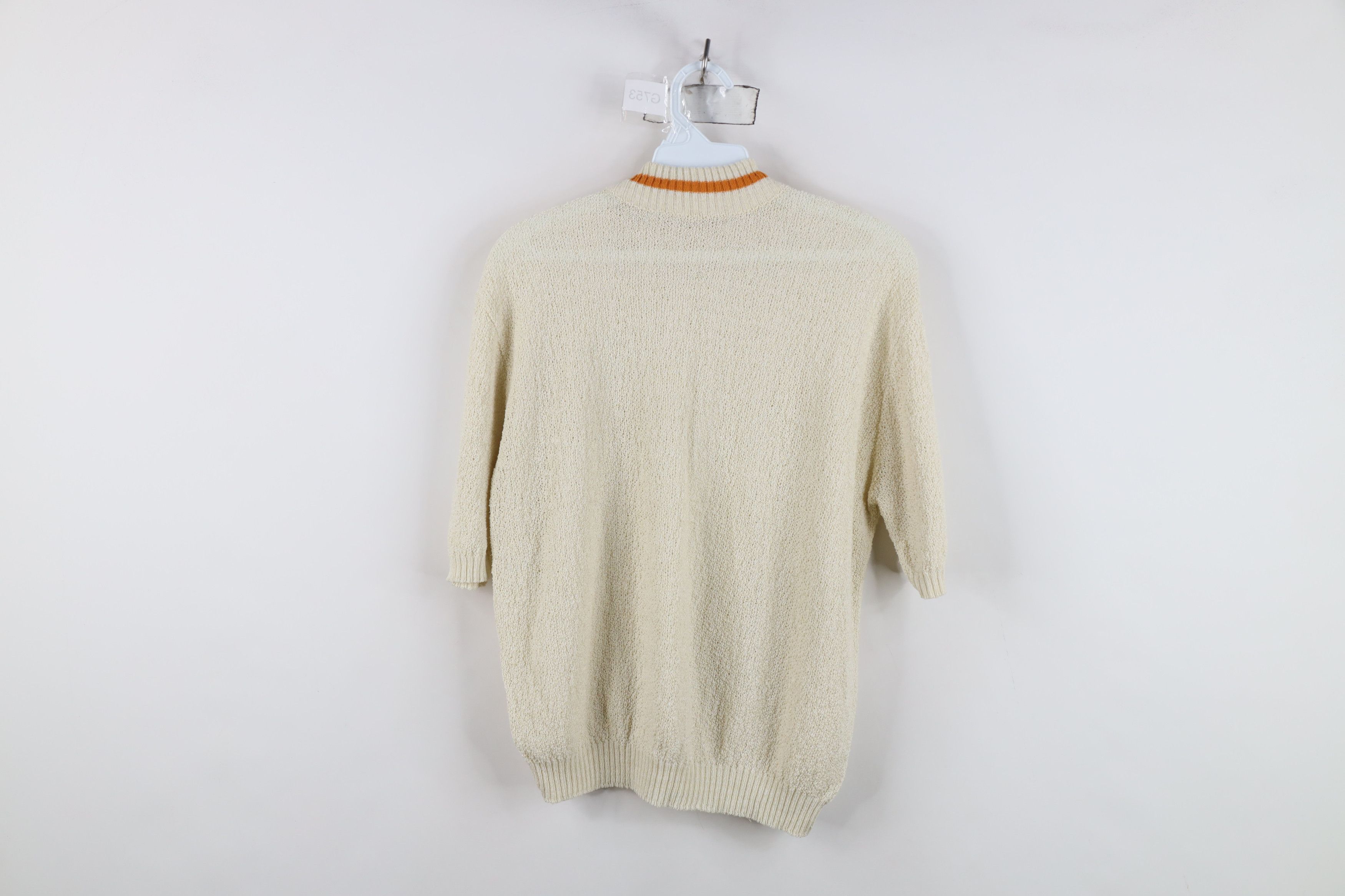 Vintage Vintage 50s 60s Streetwear Crochet Short Sleeve Sweater USA Size L / US 10 / IT 46 - 12 Thumbnail