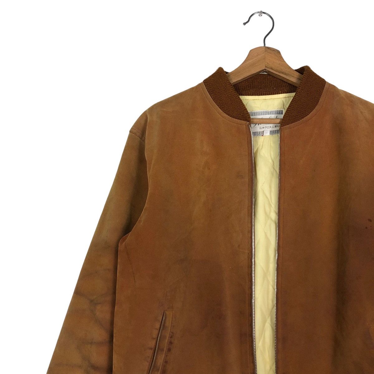 Japanese Brand 🔥Vintage Hi Suede Zipper Bomber Jacket Inspire Issey Miyake Size US L / EU 52-54 / 3 - 7 Thumbnail