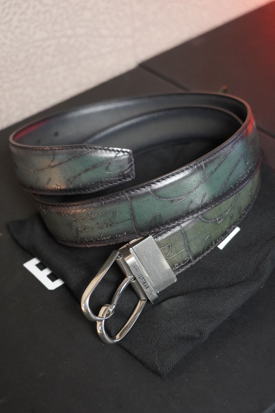 Berluti Berluti B Volute Reversible Belt 95 Scritto Venezia Leather Size ONE SIZE - 3 Thumbnail