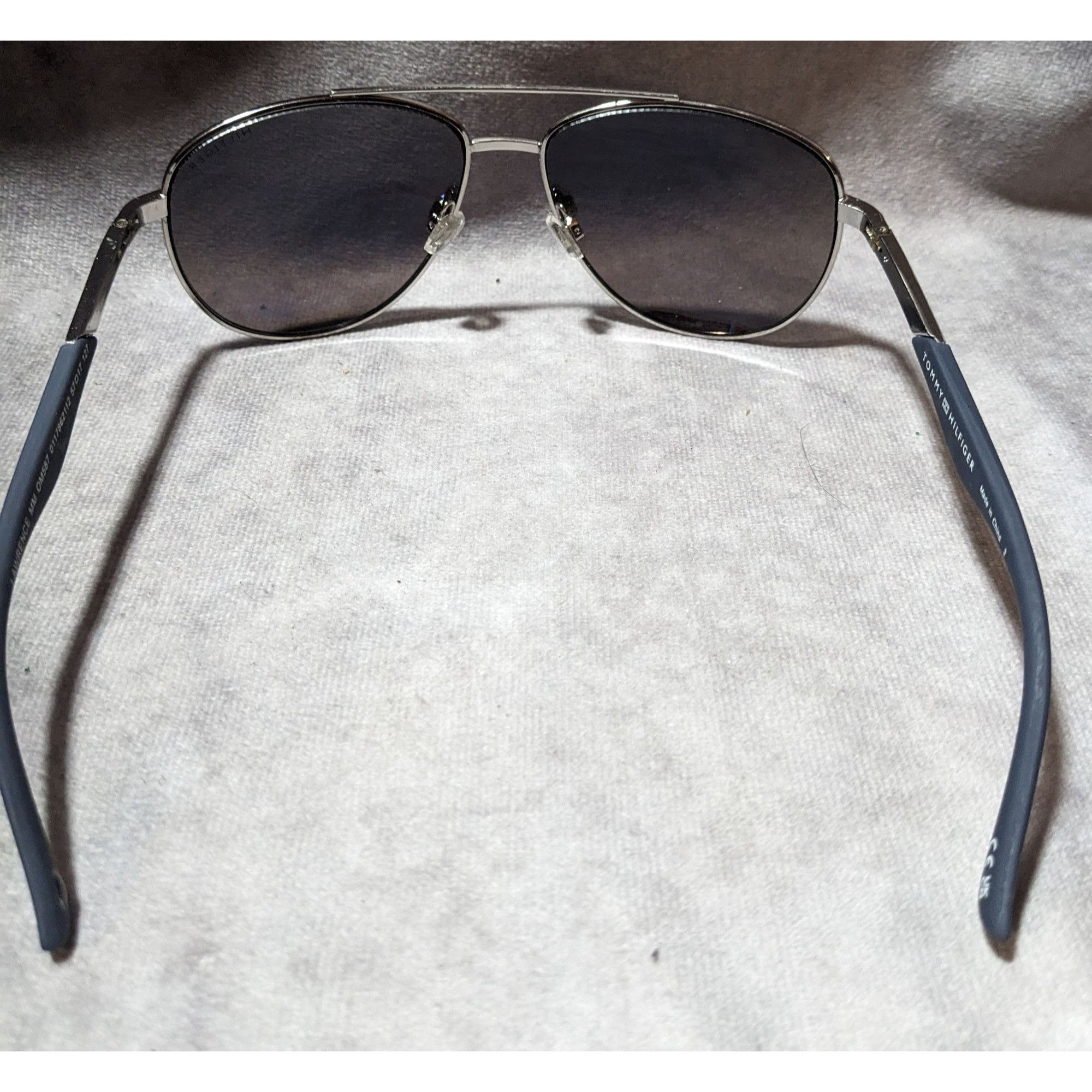 Tommy Hilfiger Tommy Hilfiger Lawrence OM587 Blue Aviator Sunglasses Size ONE SIZE - 3 Thumbnail