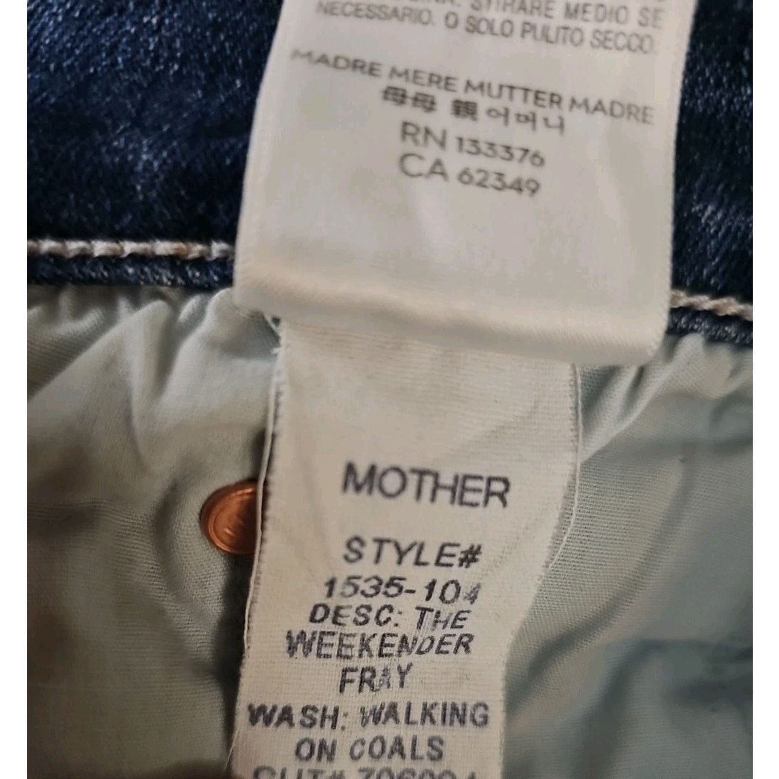 MOTHER Mother The Weekender Fray Walking On Coals Fray Hem Flare 30 Size 30" / US 8 / IT 44 - 9 Thumbnail