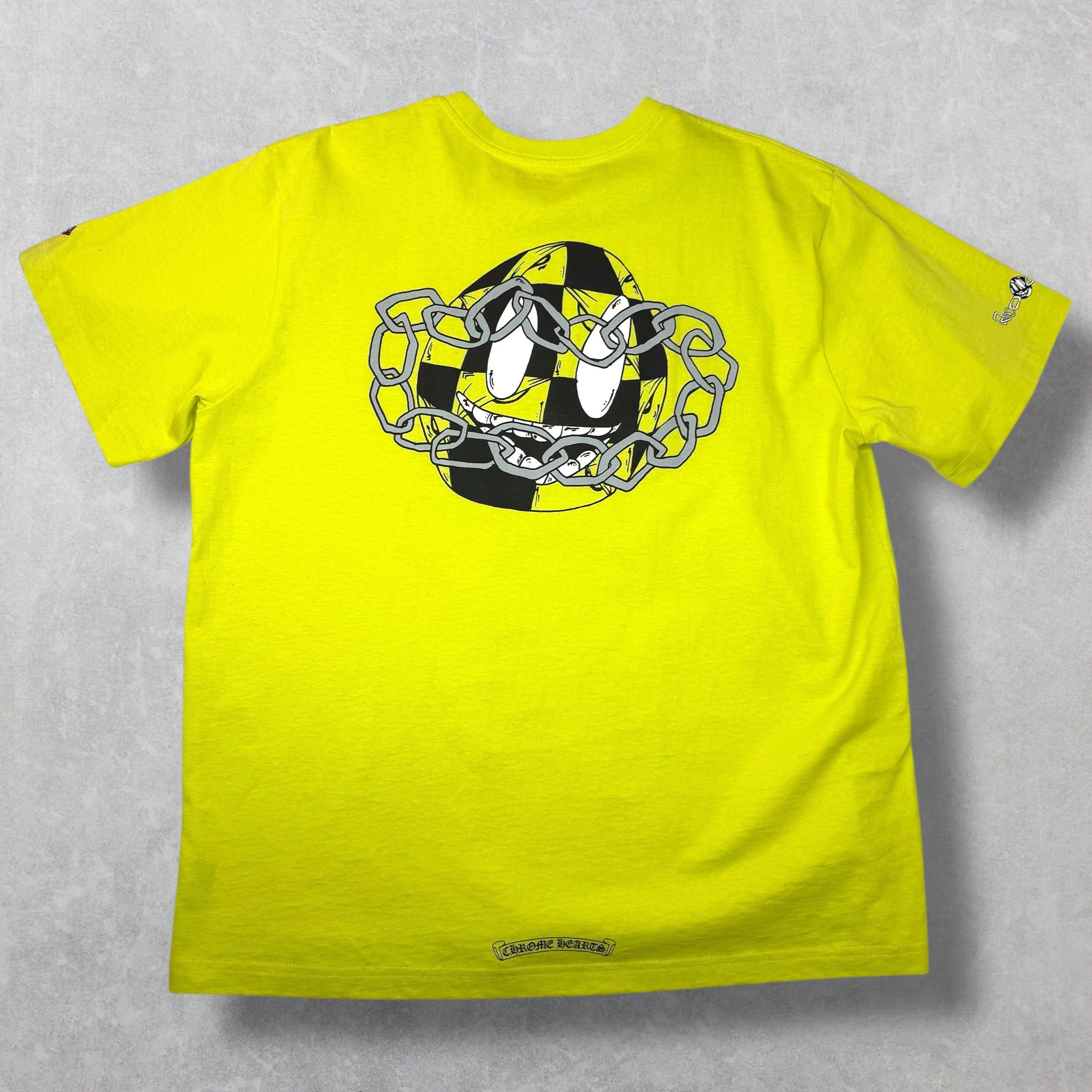 Chrome Hearts Chrome Hearts Matty Boy "Links" Neon Green Tee XXL Size US XXL / EU 58 / 5 - 1 Thumbnail