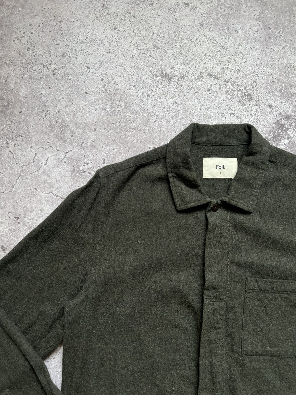 Folk Folk Cotton Shirt Button Up Long Sleeve Grey Size US S / EU 44-46 / 1 - 4 Thumbnail