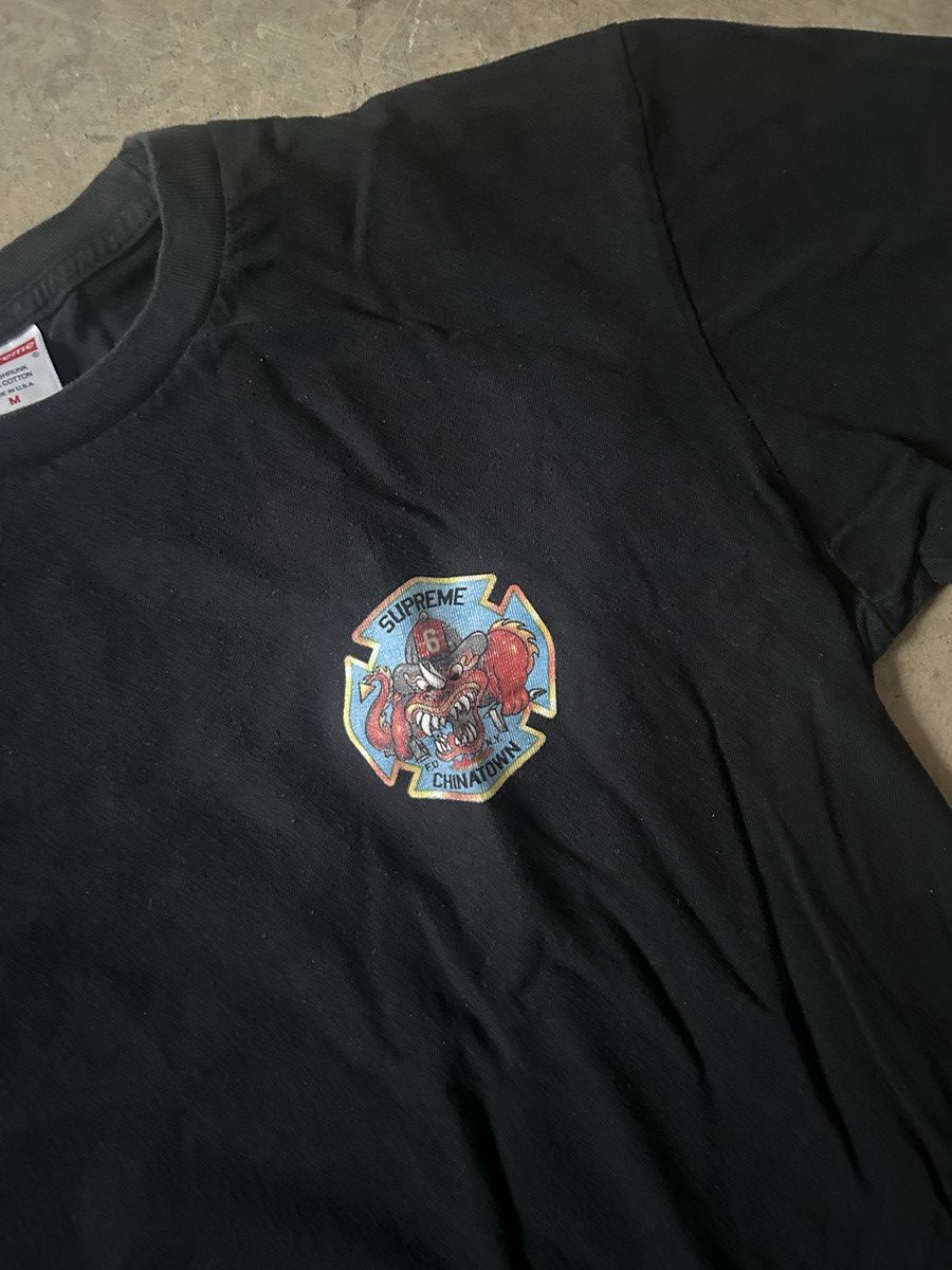 Supreme Supreme x Chinatown Fire Dept Tee Black Rare Streetweer Size US M / EU 48-50 / 2 - 3 Thumbnail
