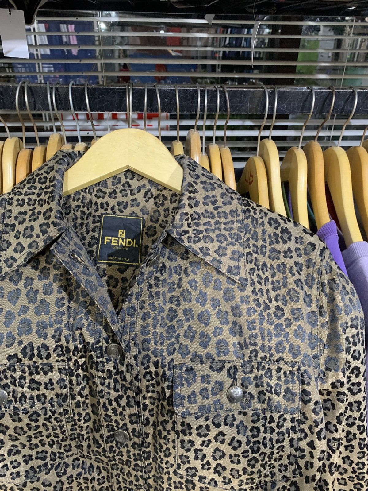 Fendi Vintage Fendi Leopard Jacket Size US M / EU 48-50 / 2 - 2 Thumbnail