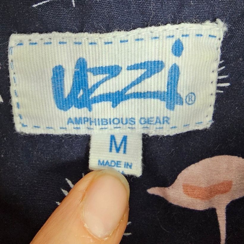 FUZZI Uzzi Amphibious Gear Mens Pink Flamingo Print Shirt Size M Size US M / EU 48-50 / 2 - 6 Thumbnail