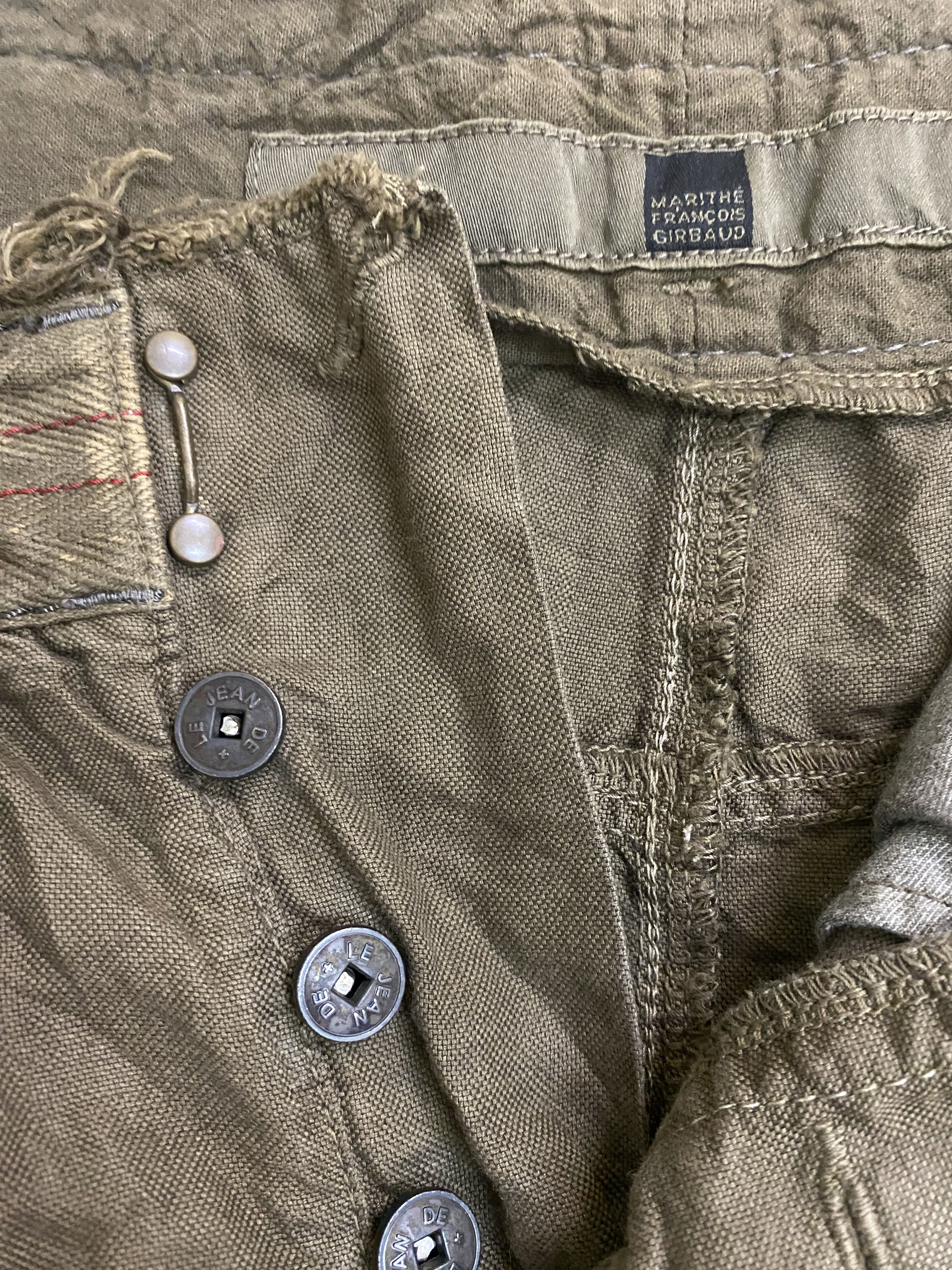 Marithe + Francois Girbaud 2006 MFG Brown Wash Baggy Loose Jeans Size US 34 / EU 50 - 8 Thumbnail