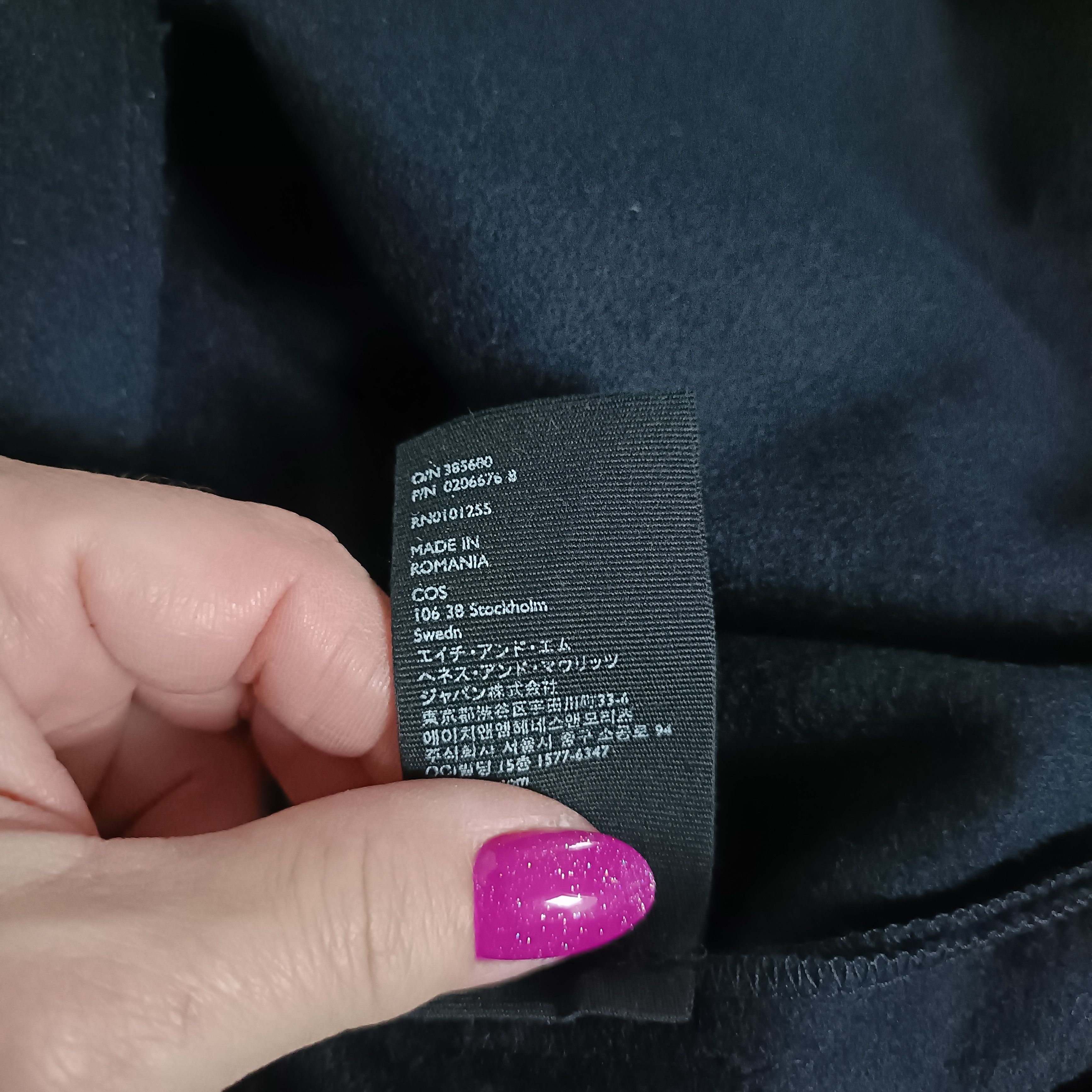 Cos Men's Navy Wool Jumper Sweater ! Size US M / EU 48-50 / 2 - 8 Thumbnail