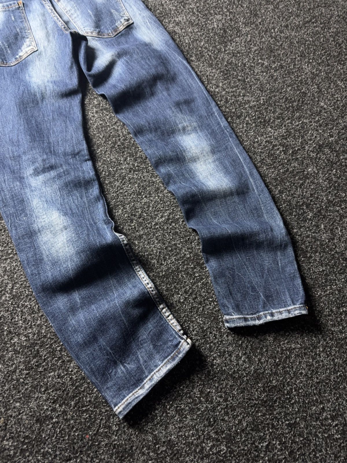 Dsquared2 Luxury Dsquared2 Bros Western Distressed Paint Skinny Jeans Size US 30 / EU 46 - 13 Thumbnail
