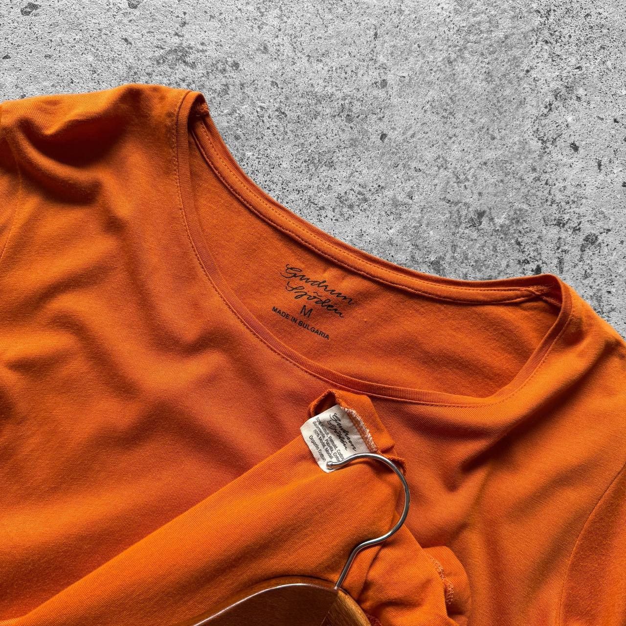 Gudrun Sjoden Gudrun Sjoden Womens Stretch Orange Short Sleeve Tunic Top Size M / US 6-8 / IT 42-44 - 3 Thumbnail