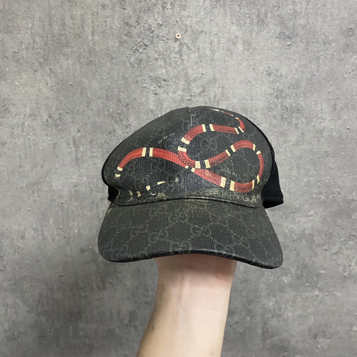 Gucci Gucci Snake Monogram Cap Hat Size ONE SIZE - 2 Thumbnail