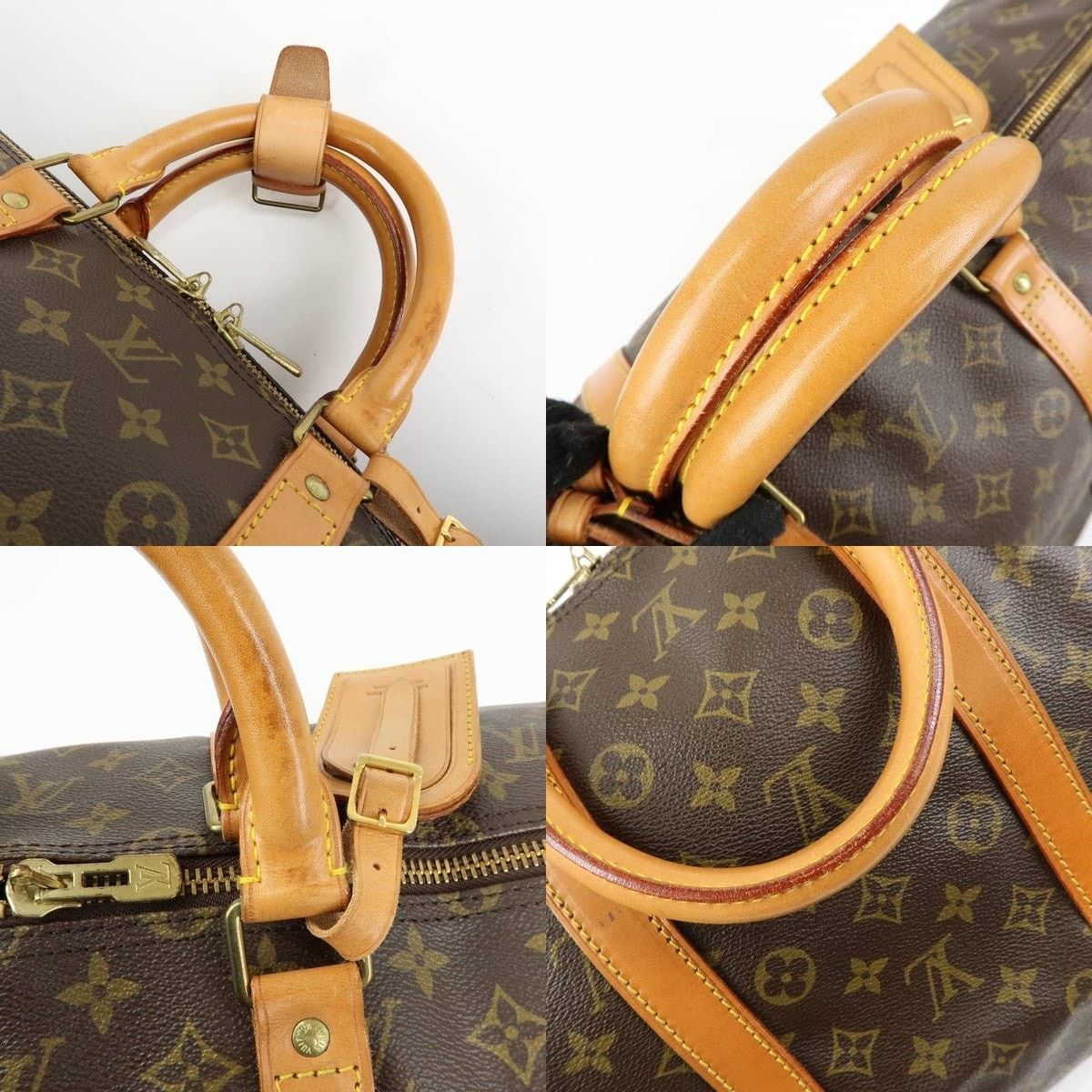 Louis Vuitton Louis Vuitton Monogram Keepall Bandouliere 55 Duffle Bag Size ONE SIZE - 4 Thumbnail